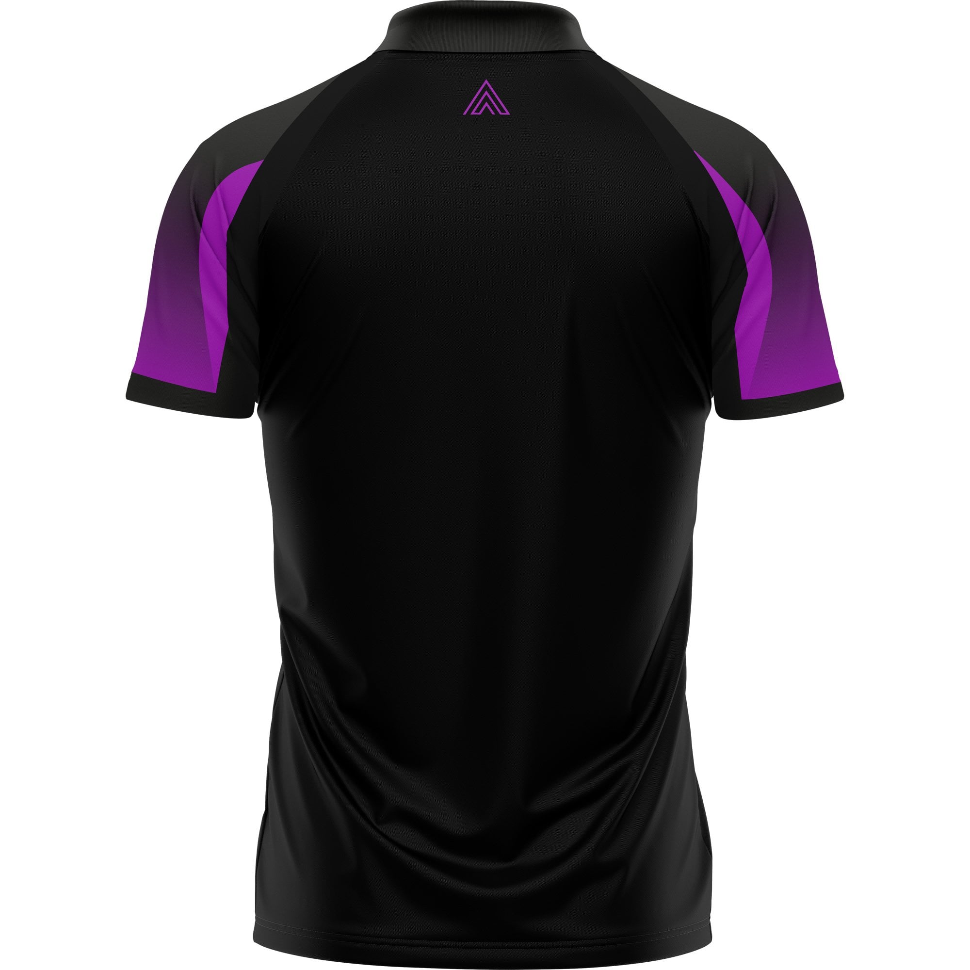Arraz Flare Dart Shirt - with Pocket - Black & Purple - Image 3