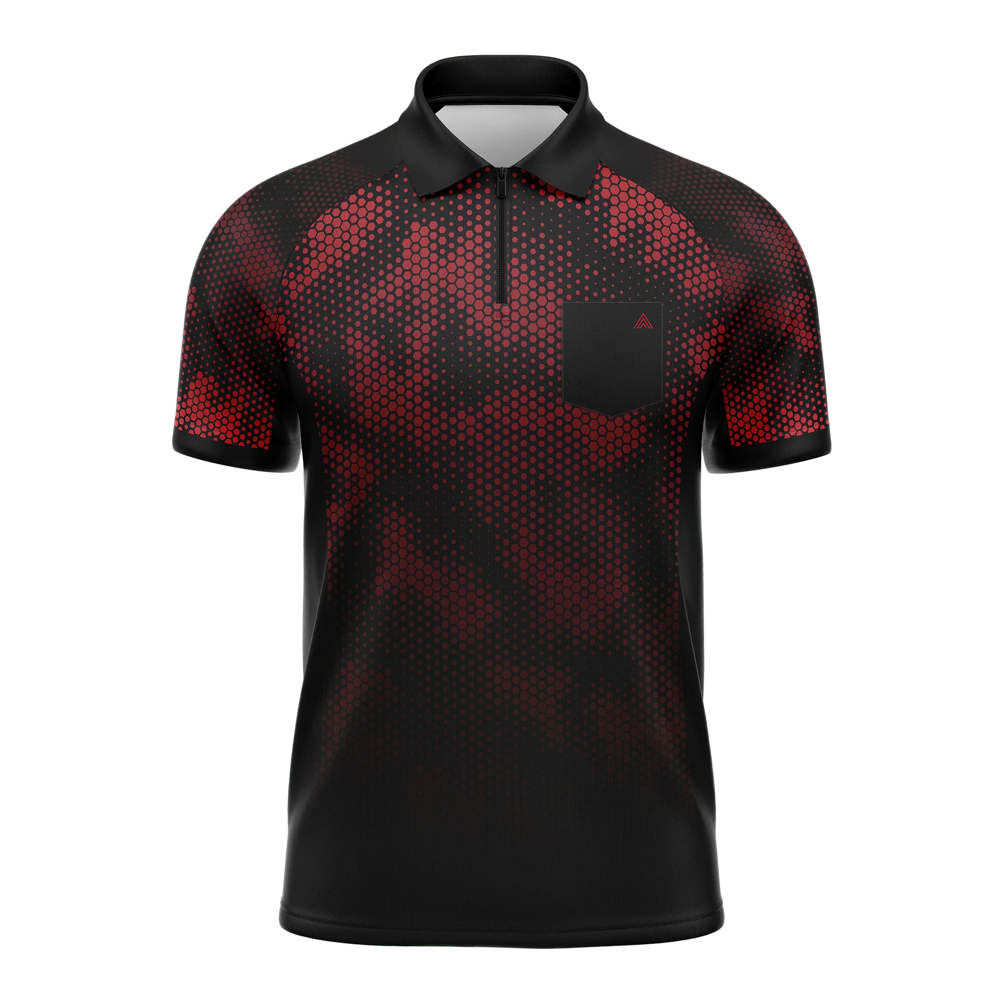 Arraz Hex Dart Shirt - Lightweight - Black & Red - Image 2