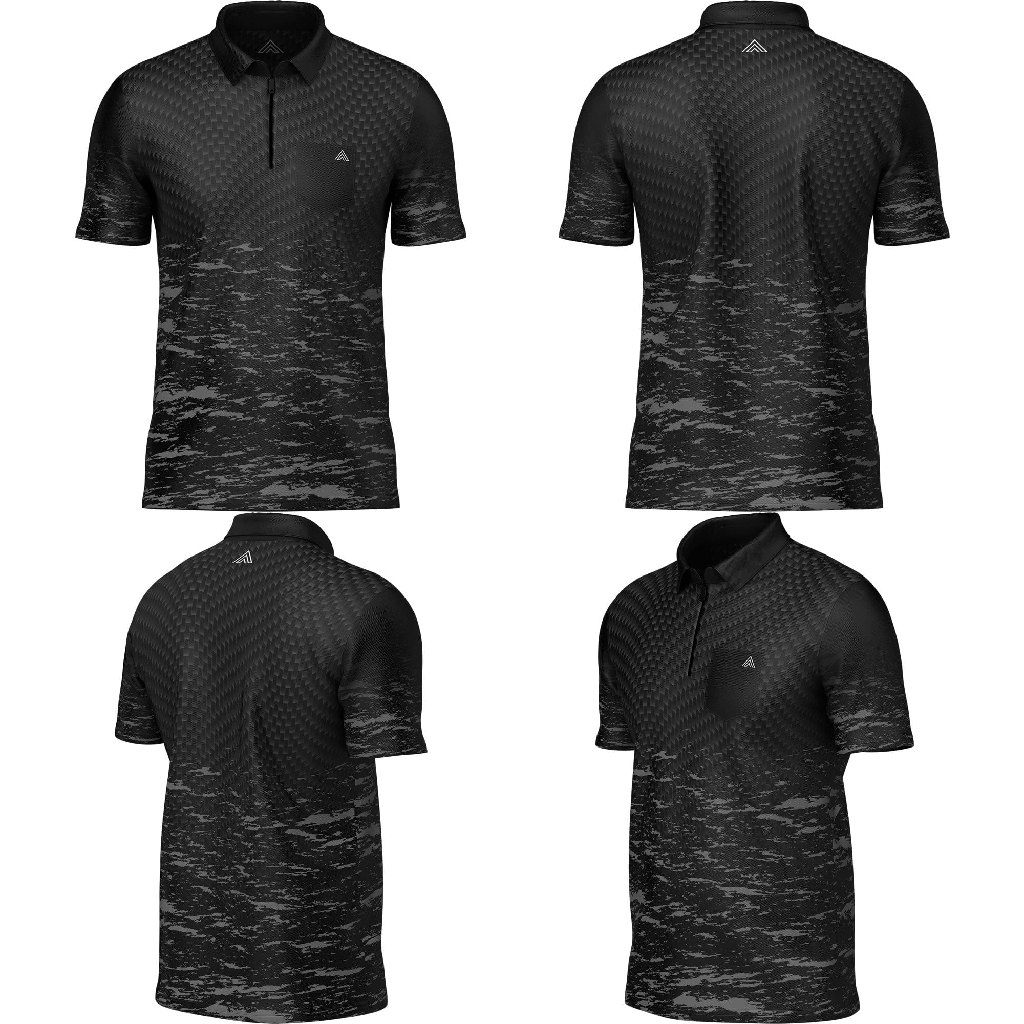 Arraz Lava Dart Shirt - with Pocket - Black & Grey - Image 7