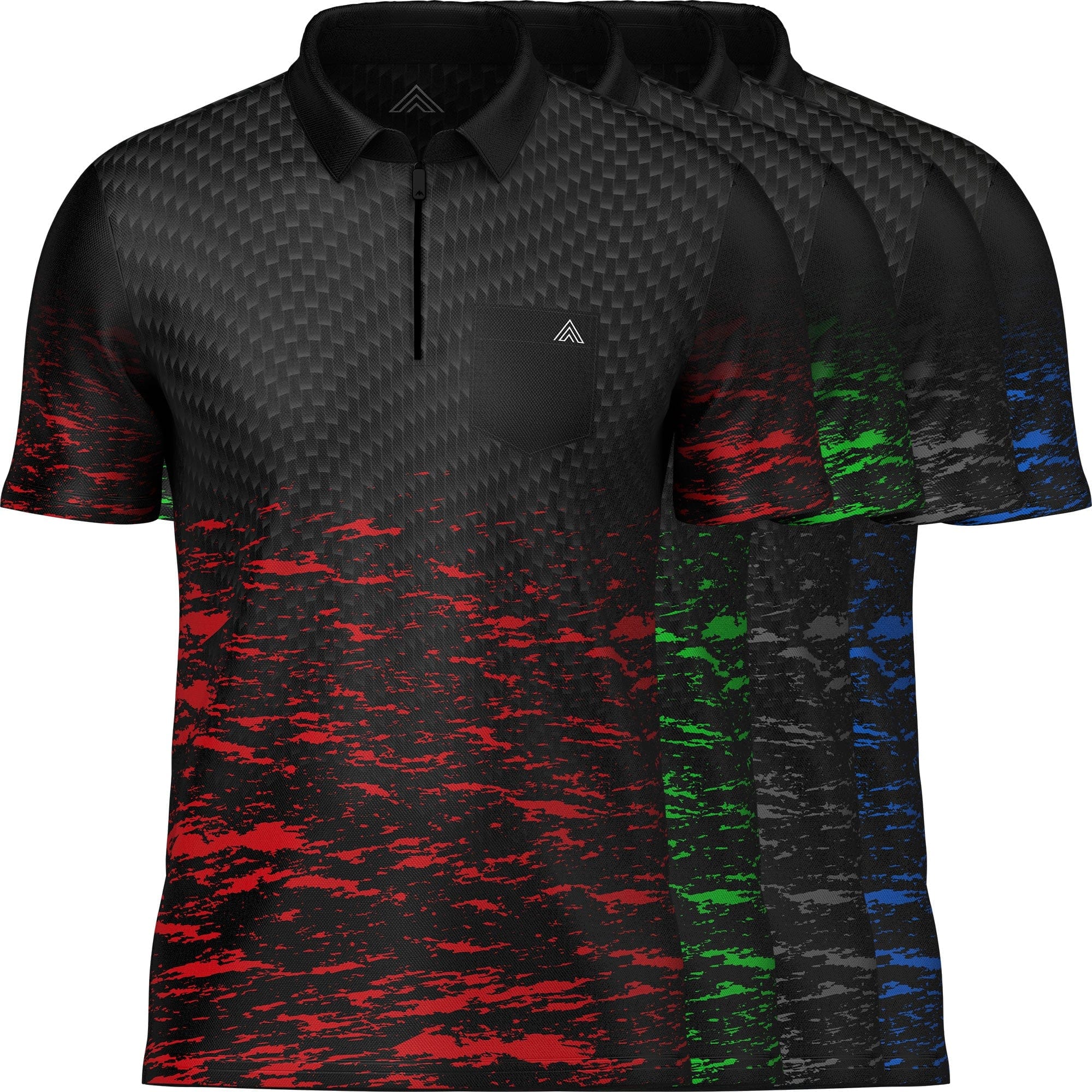 Arraz Lava Dart Shirt - with Pocket - Black & Grey - Image 8