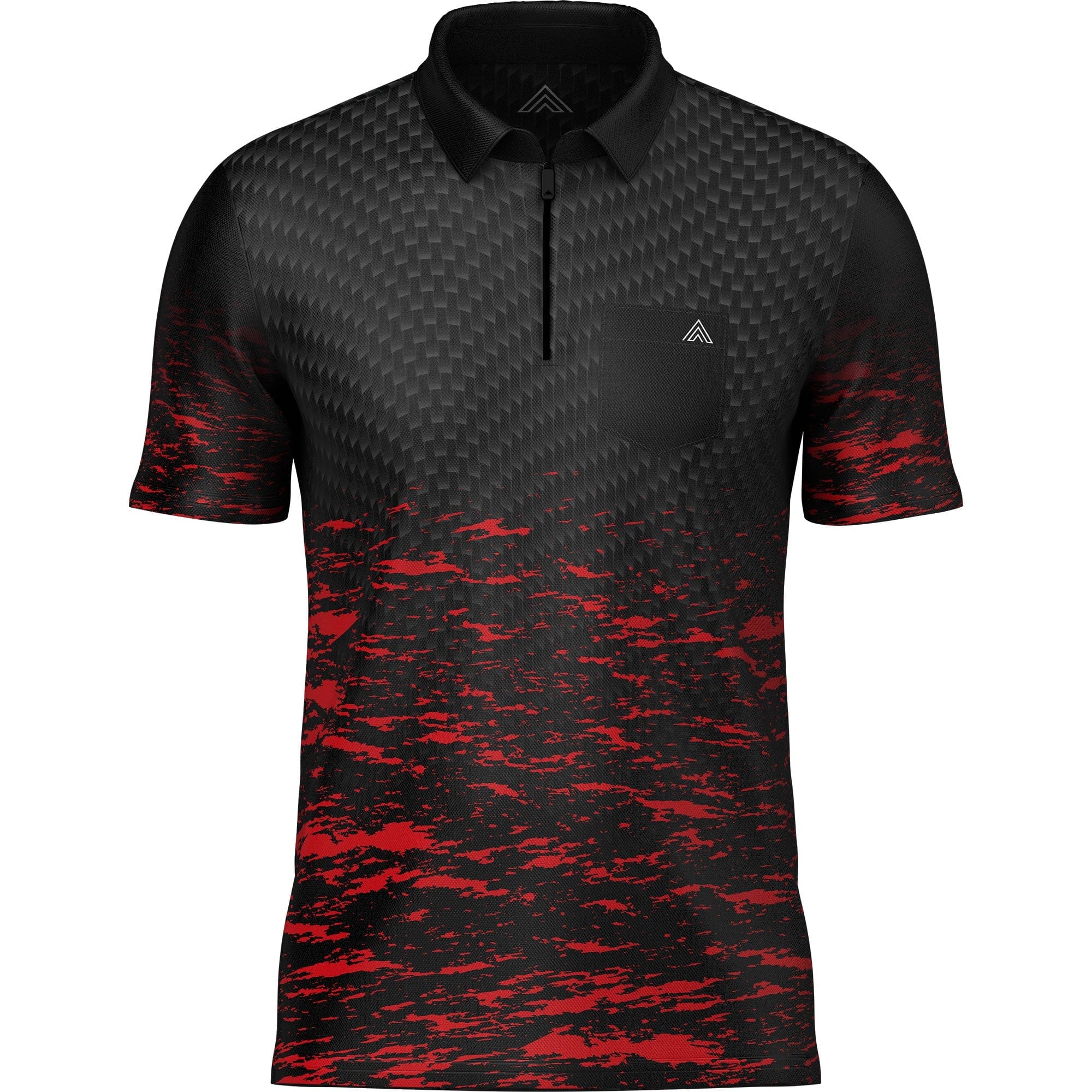 Arraz Lava Dart Shirt - with Pocket - Black & Red - Image 2