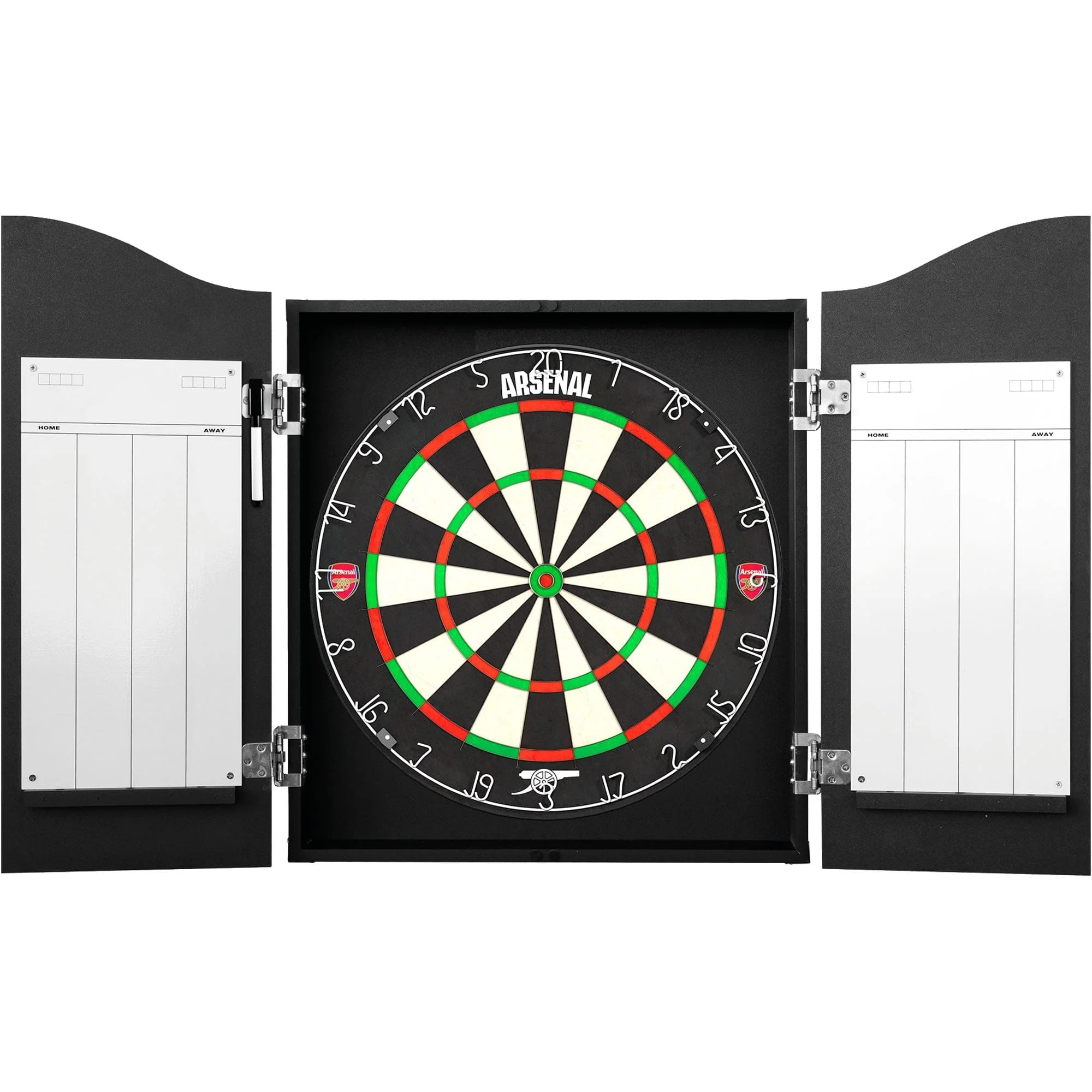 Arsenal FC Dartboard Cabinet - Official Licensed - The Gunners - C3 - Black - Mono Crest - Image 3
