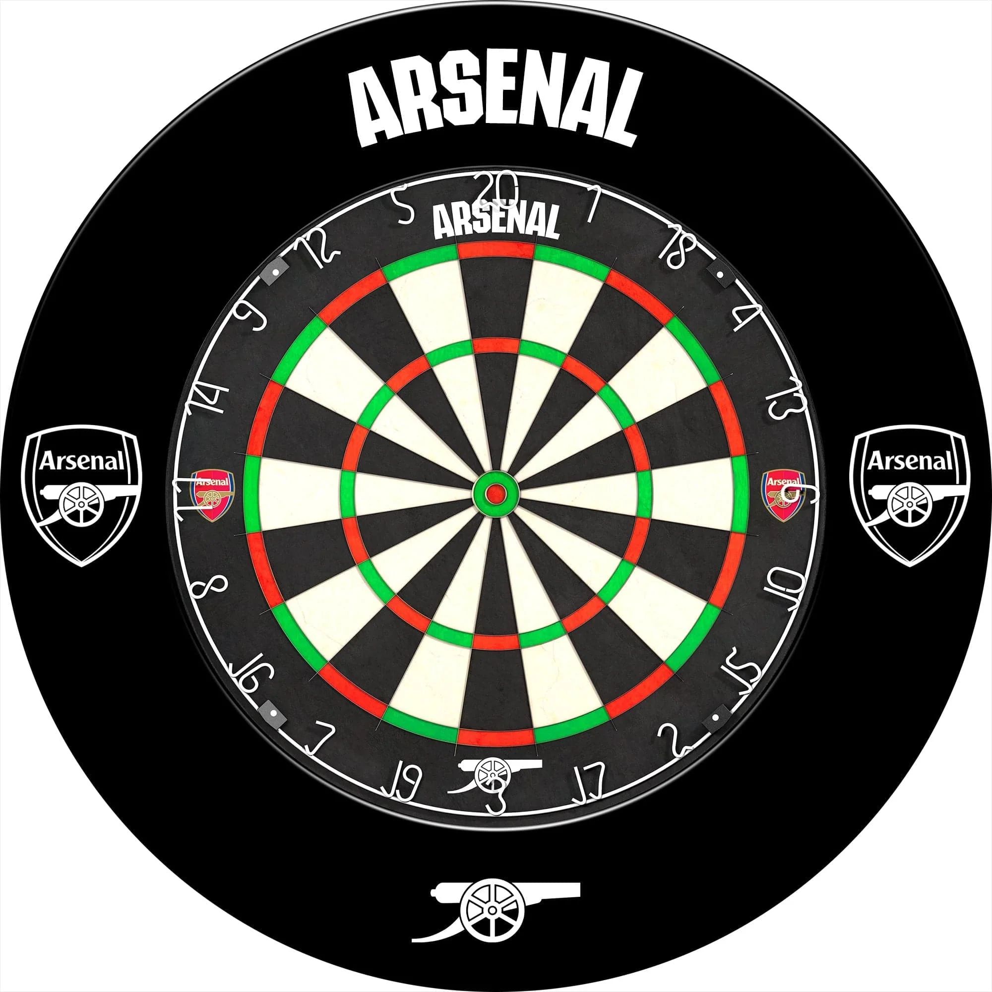 Arsenal FC Dartboard Surround - Official Licensed - The Gunners - S2 - Black - Mono Logo - Image 6
