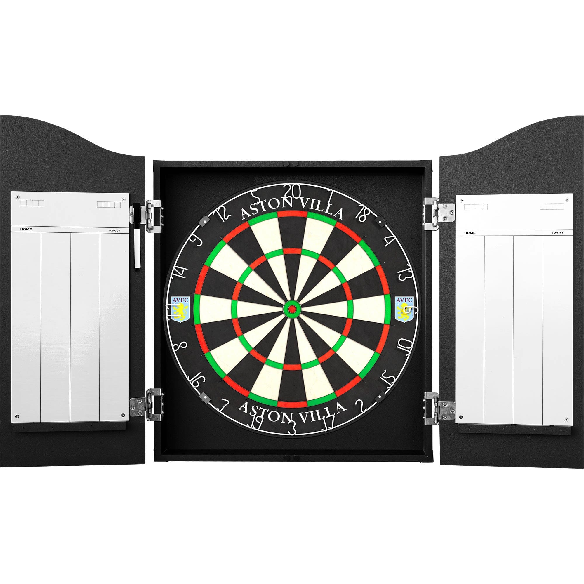 Aston Villa FC Dartboard Cabinet - Official Licensed - AVFC - C3 - Black - Black Crest - Image 3