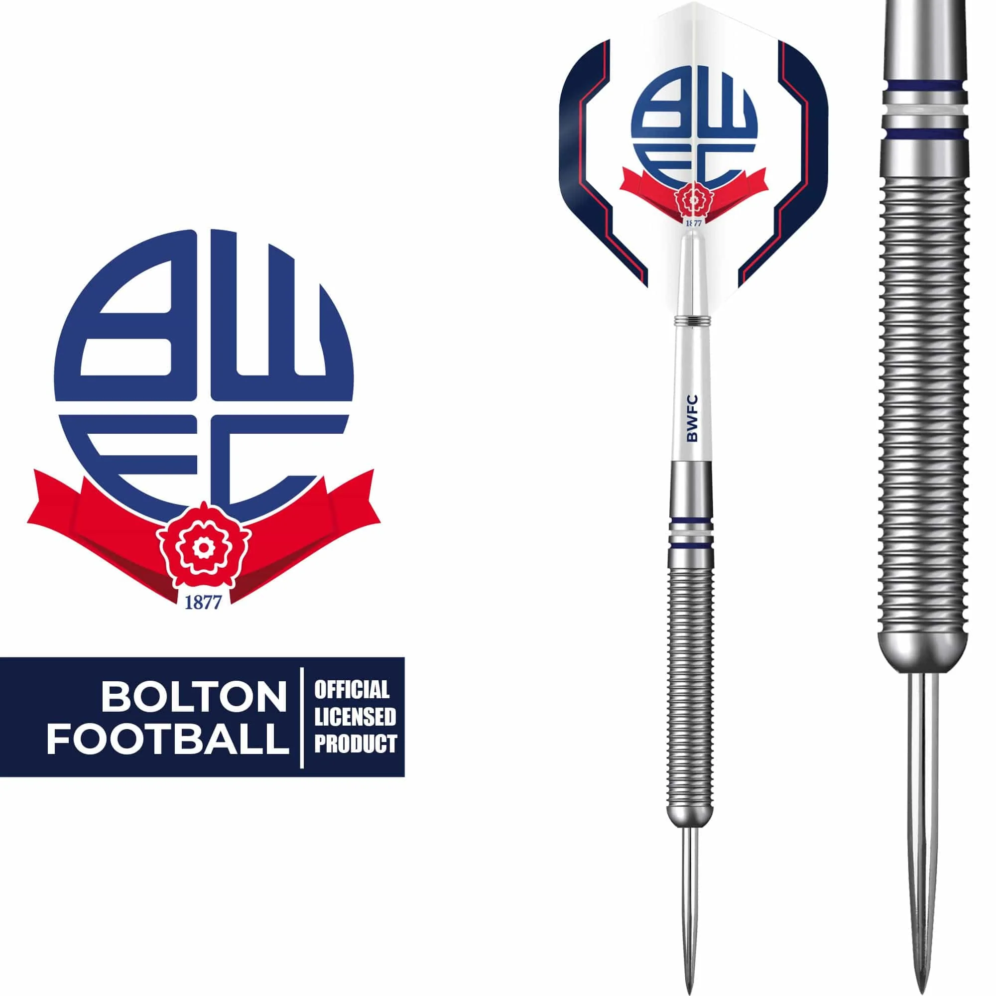 Bolton Wanderers Darts - Steel Tip Tungsten - Official Licensed - BWFC - 24g - Image 2