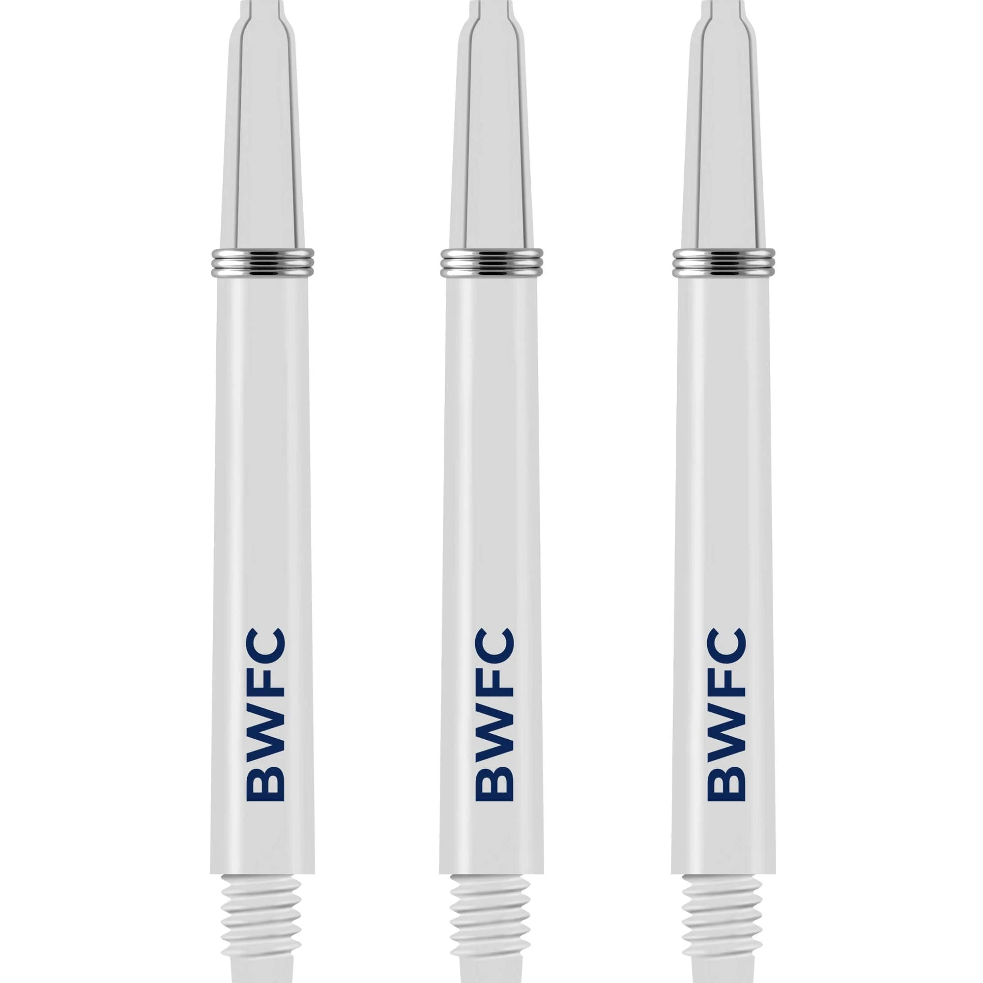 Bolton Wanderers Nylon Shafts - Dart Stems with Springs - BWFC Football - White - Medium - Image 2