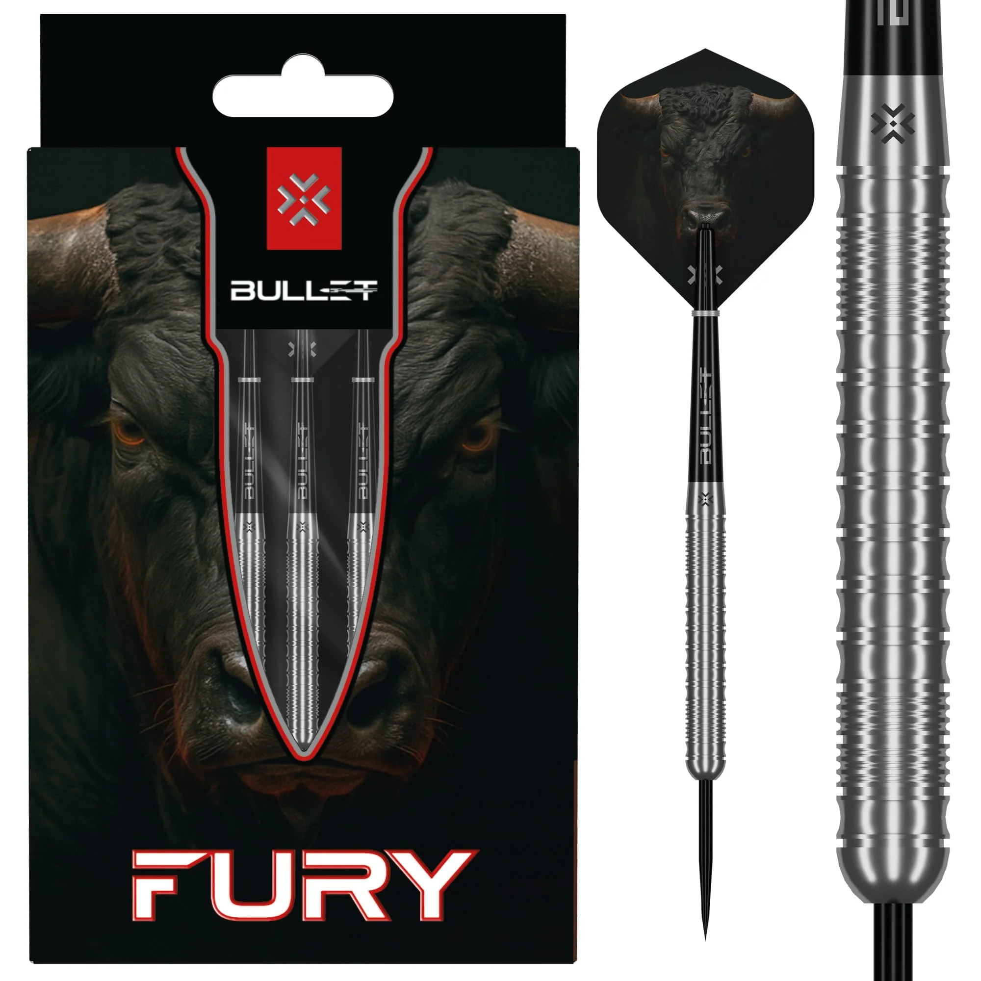 Bullet Fury Darts - Steel Tip - 90% Tungsten