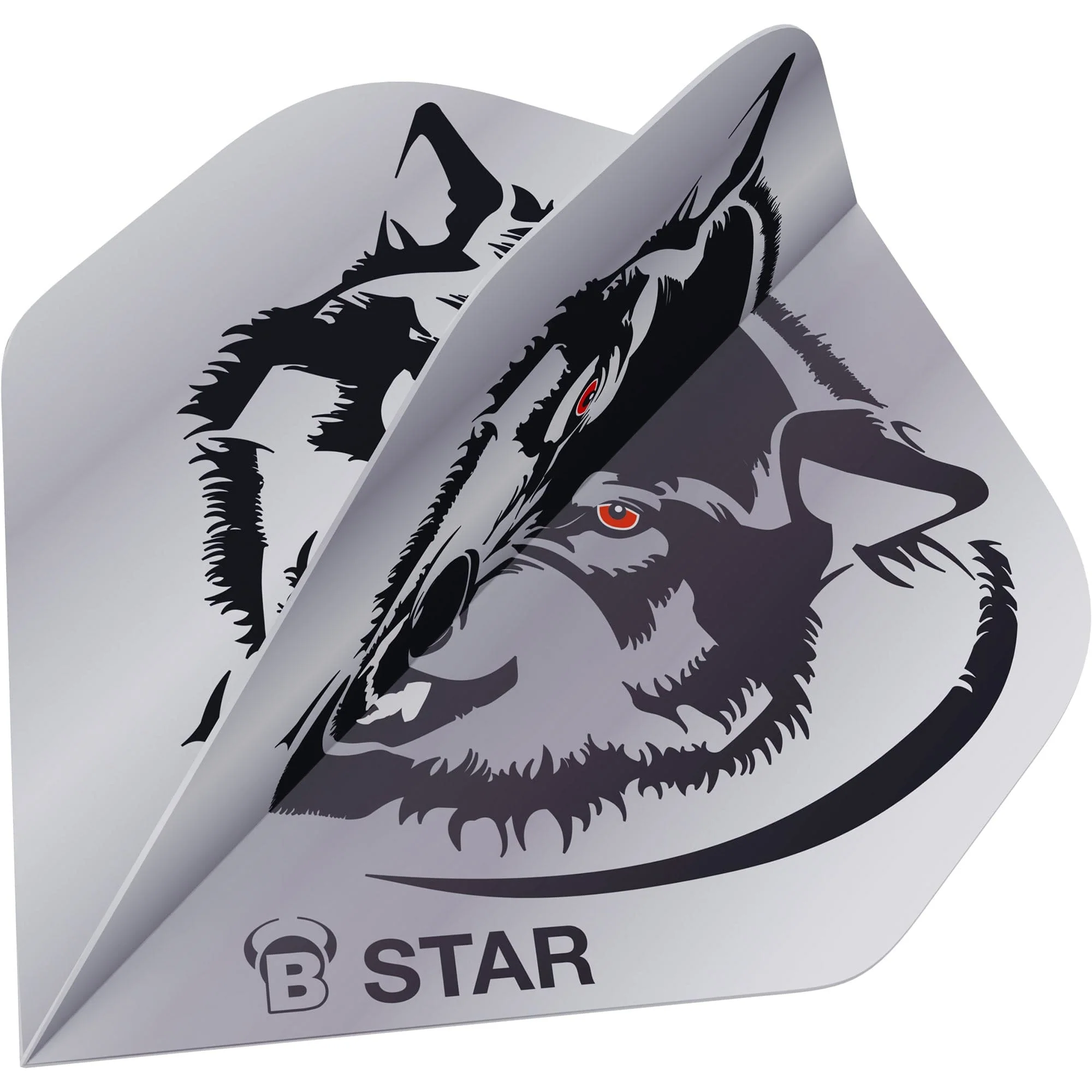 BULL'S B-Star Dart Flights - 100 Micron - A-Std - Wolf - Image 2