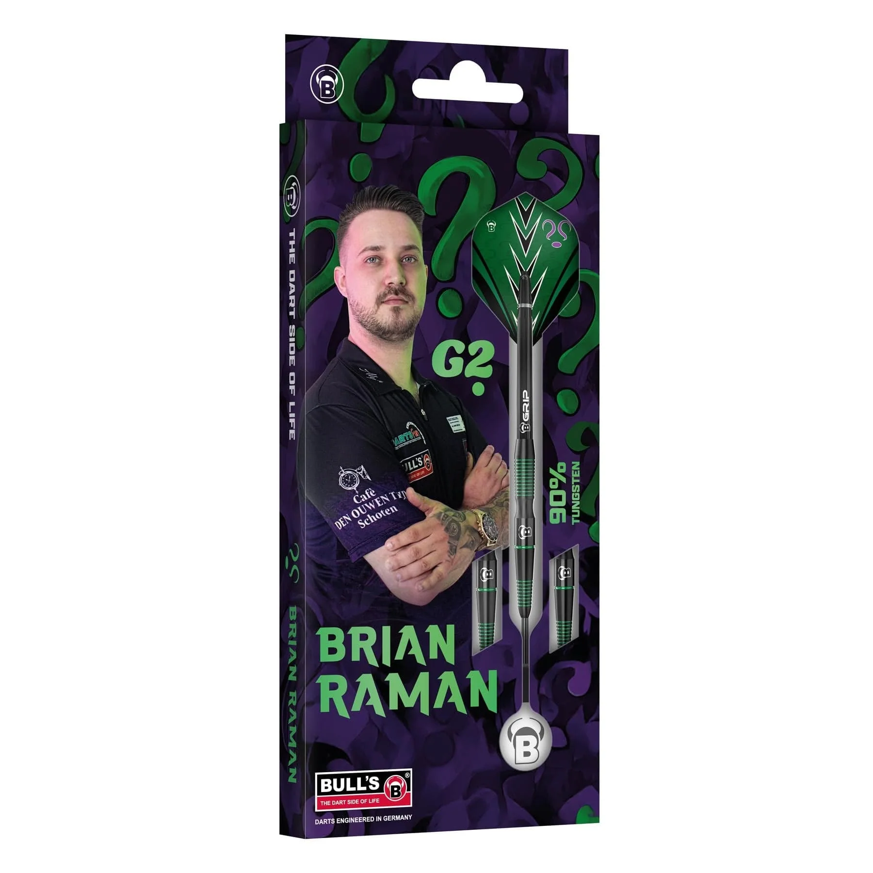 BULL'S Brian Raman Darts - Steel Tip - 90% Tungsten - G2 - Image 4