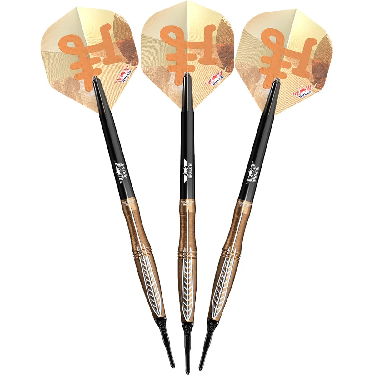 Bulls Bronzo Darts - Soft Tip - 90% Tungsten - Flux - Image 2