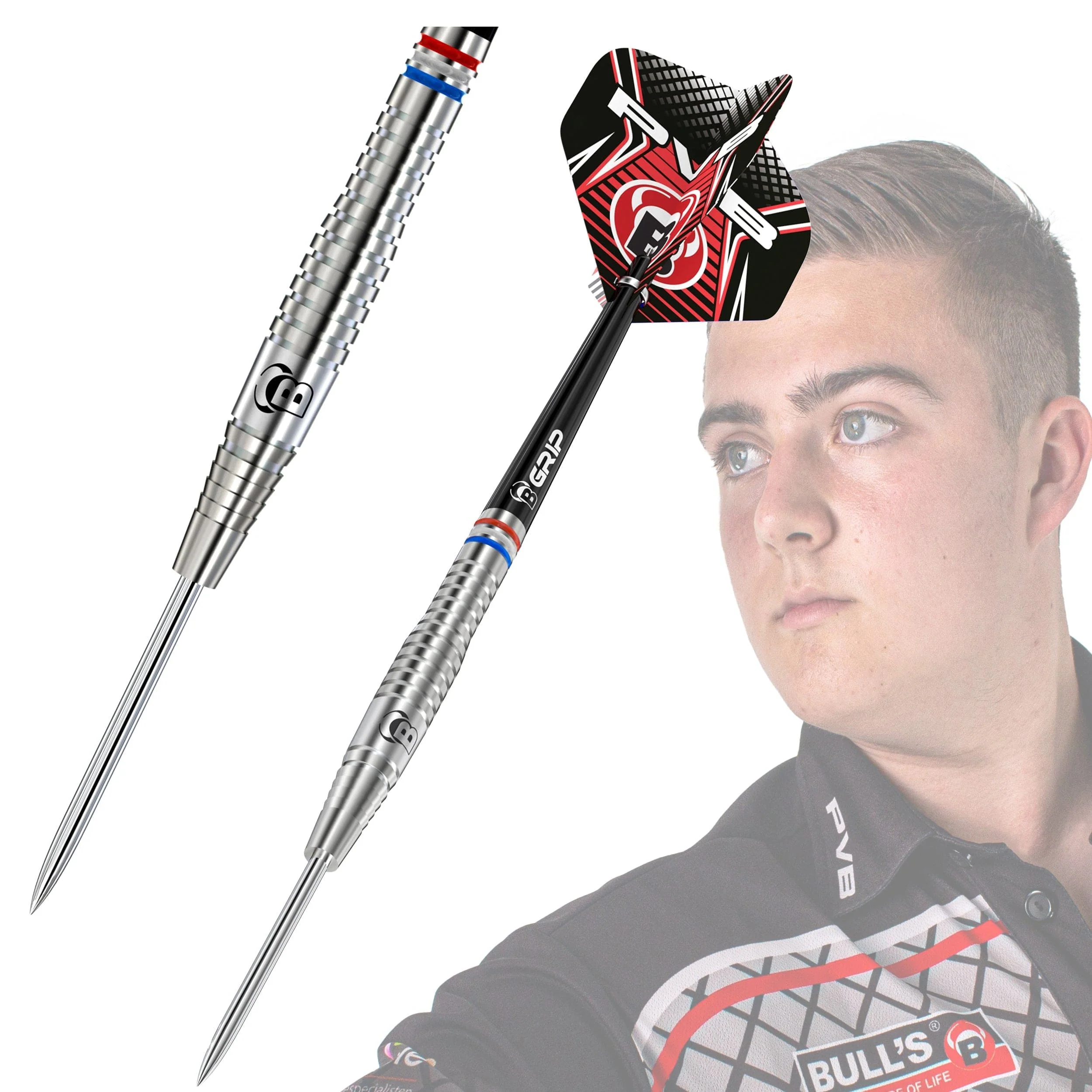 BULL'S Challenger Darts - Steel Tip - 90% Tungsten - Pim van Bijnen - 25g - Image 3