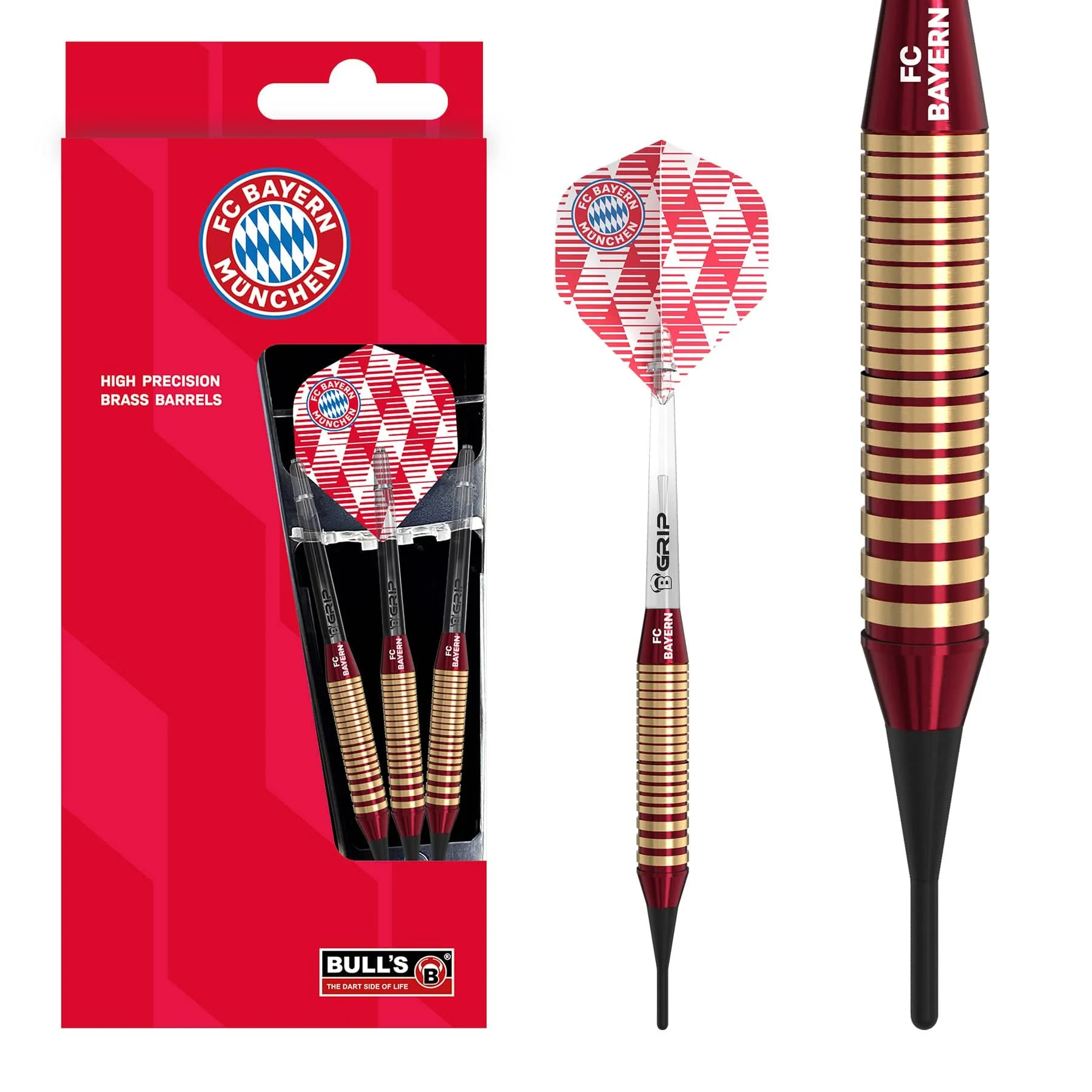 BULLS FC Bayern Darts - Soft Tip - Brass