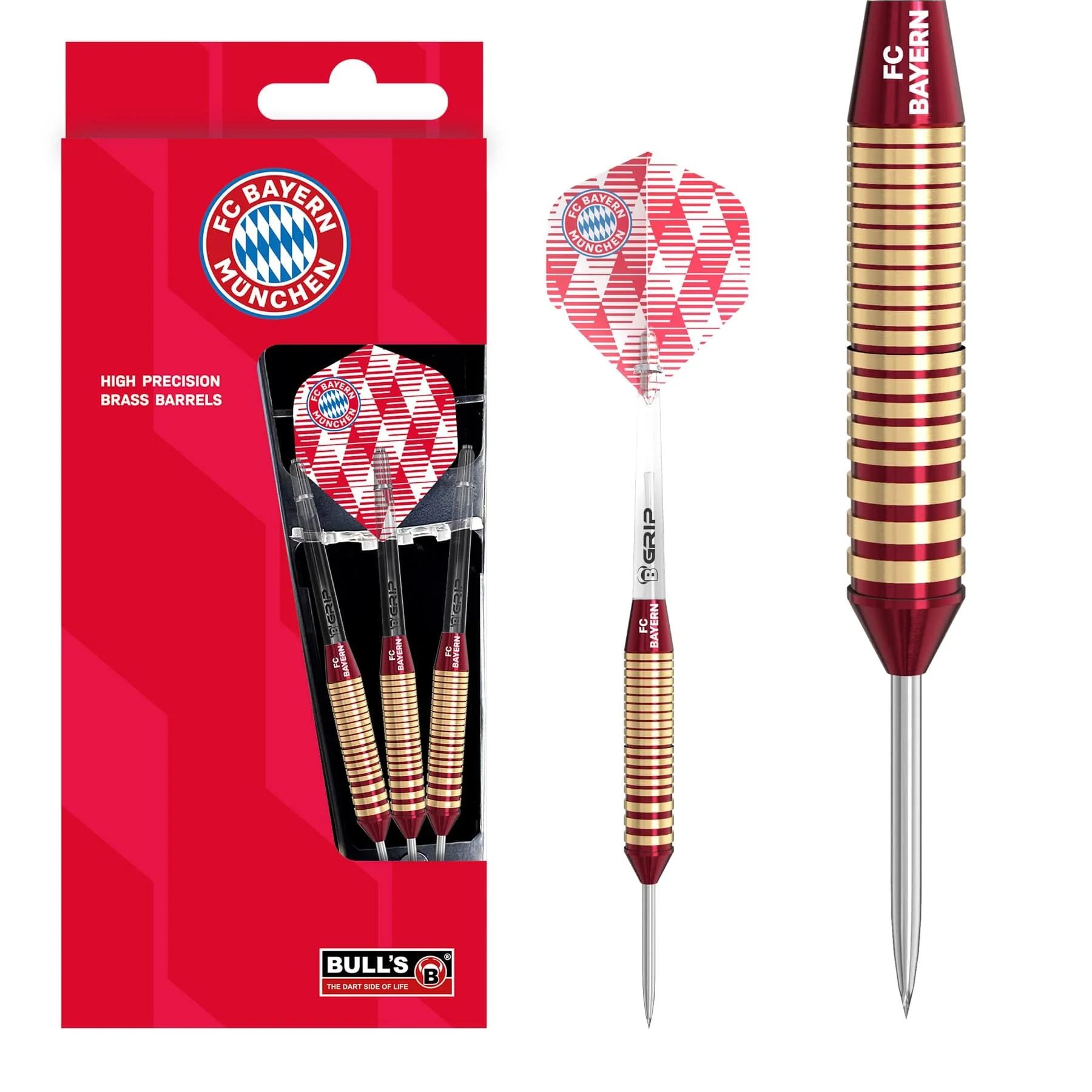 BULLS FC Bayern Darts - Steel Tip - Brass