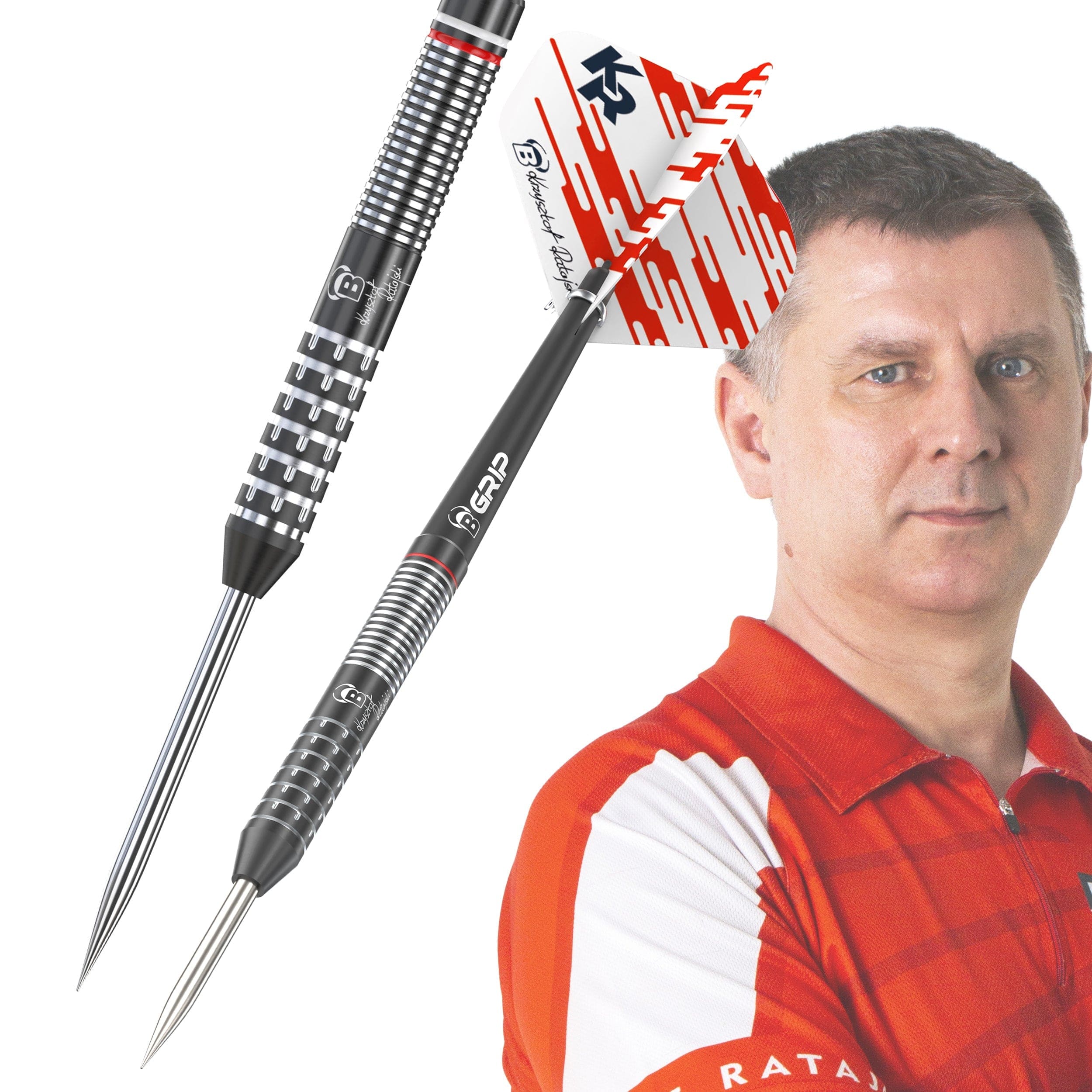 BULL'S Krysztof Ratajski Darts - Steel Tip - 90% Tungsten - Black - Image 3