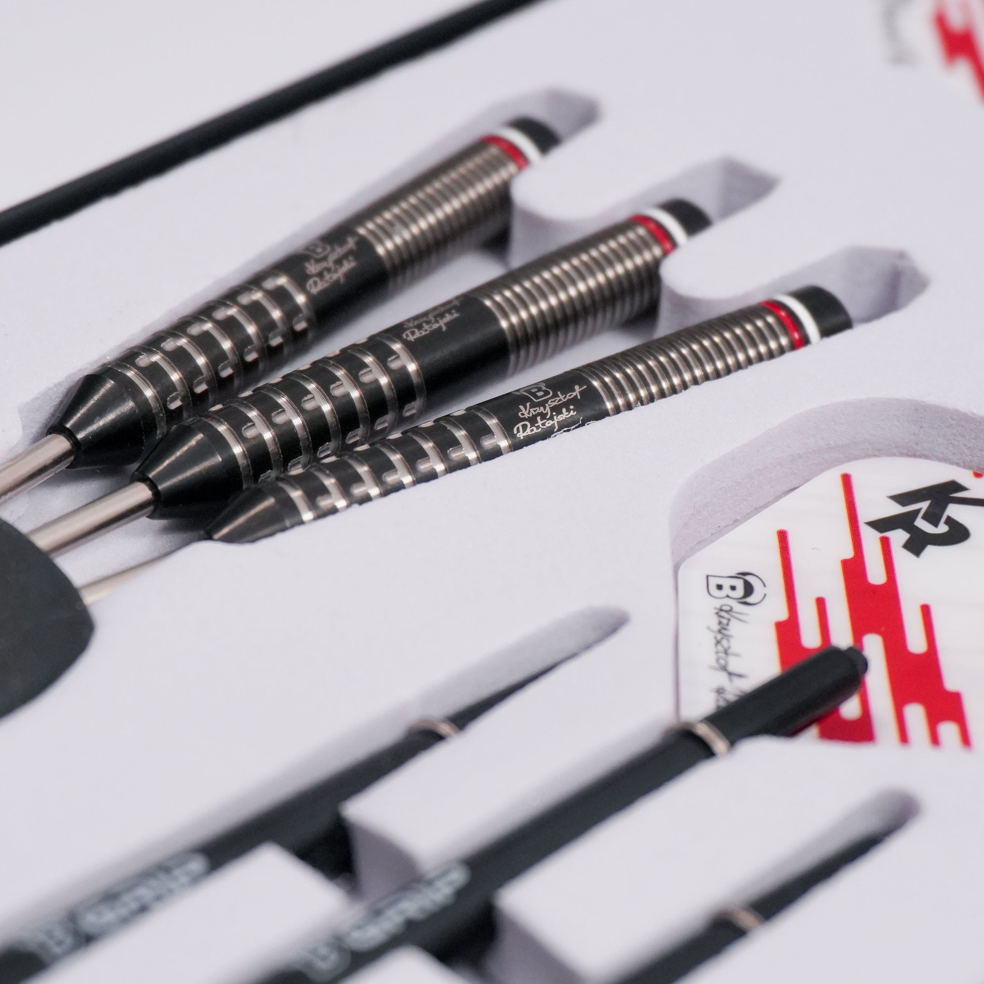 BULL'S Krysztof Ratajski Darts - Steel Tip - 90% Tungsten - Black - Image 5