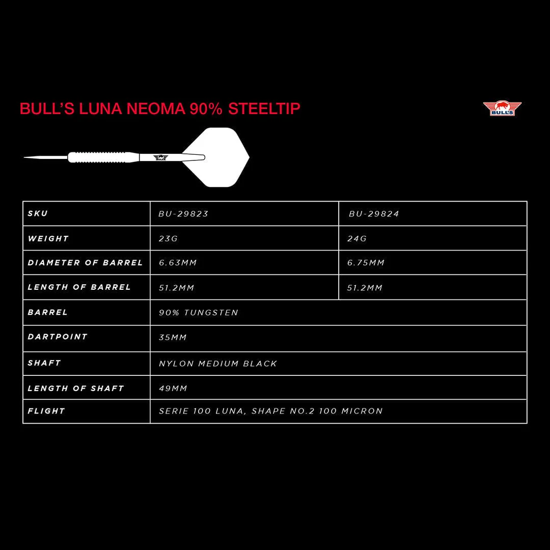 Bulls Luna Darts - Steel Tip - Neoma - Image 4