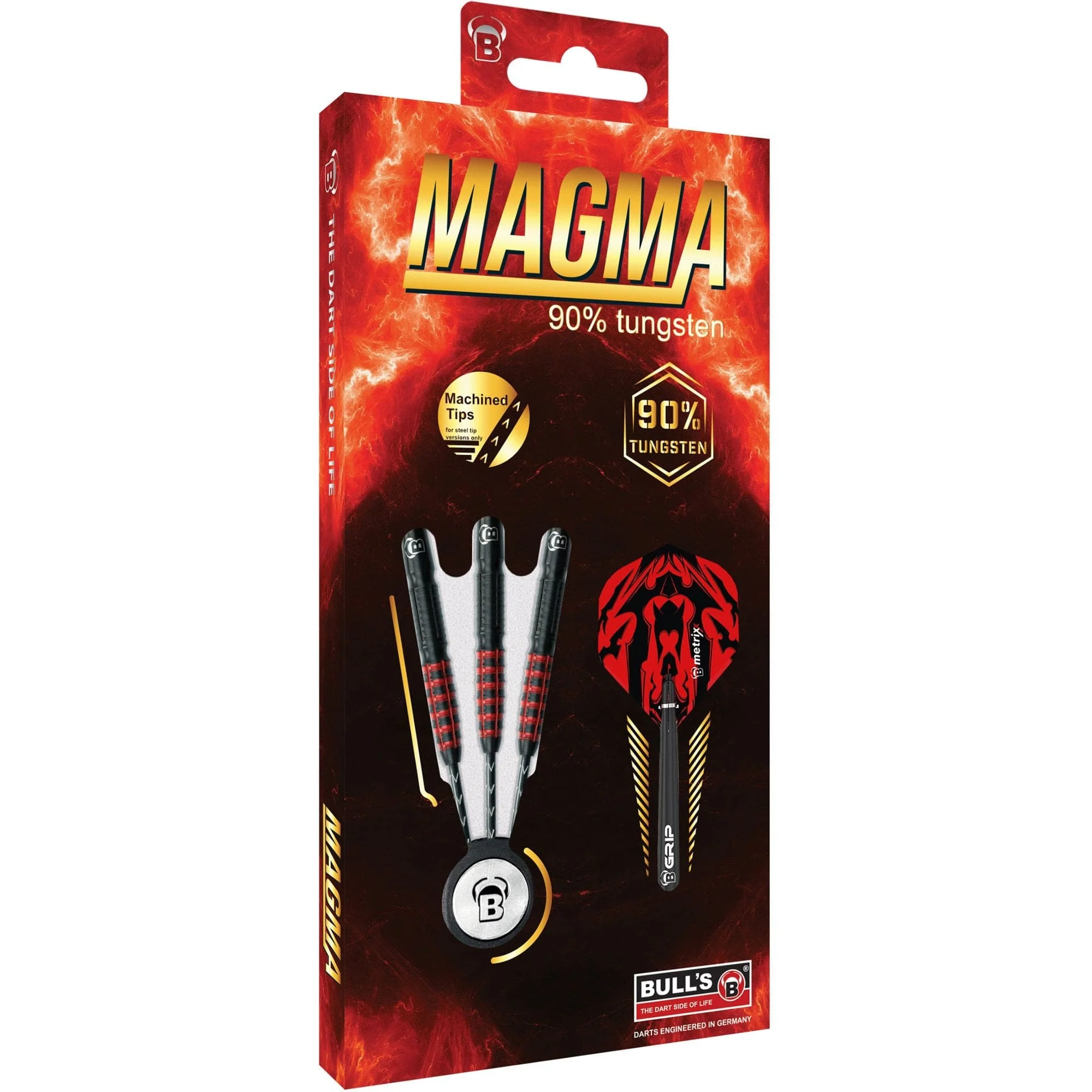 BULL'S Magma Darts - Steel Tip - Black and Red - Image 3