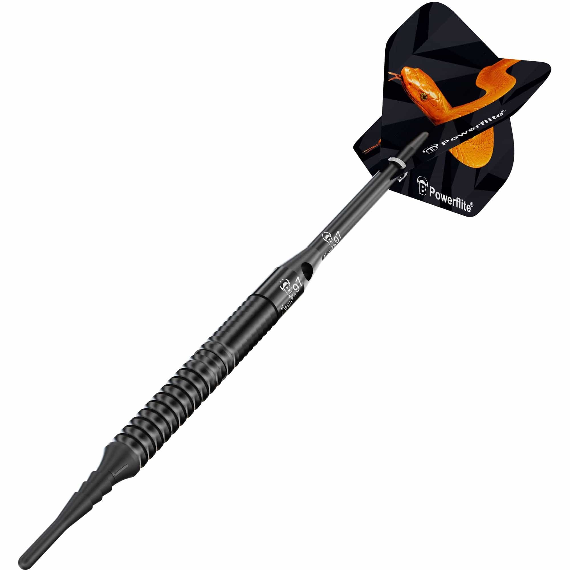 BULL'S Mamba 97 Darts - Soft Tip - M6 - Black Titanium - Image 2