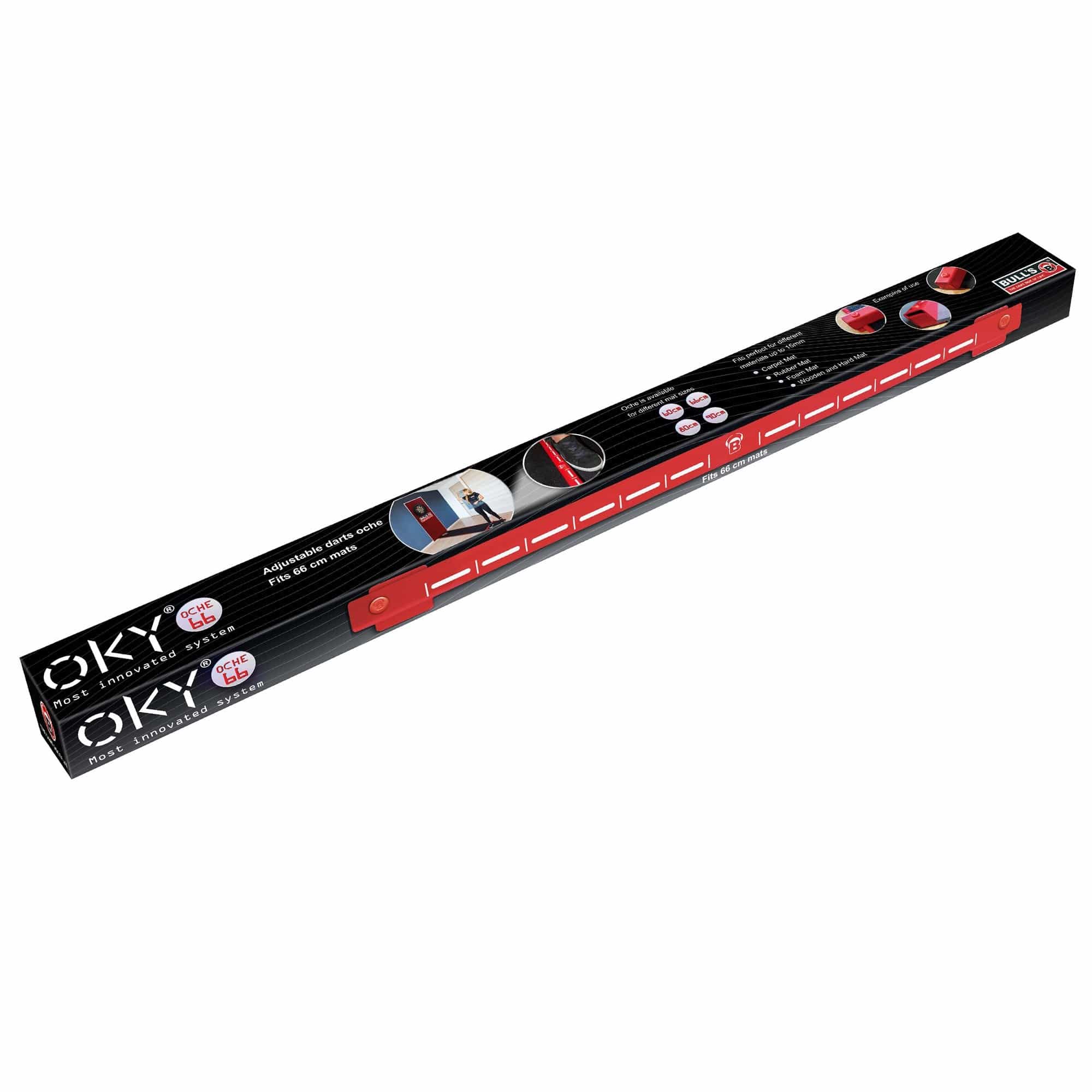 BULL'S Oky System - O66 - For Use With Dart Mats Upto 66cm Wide - Red Raised Oche - Image 4
