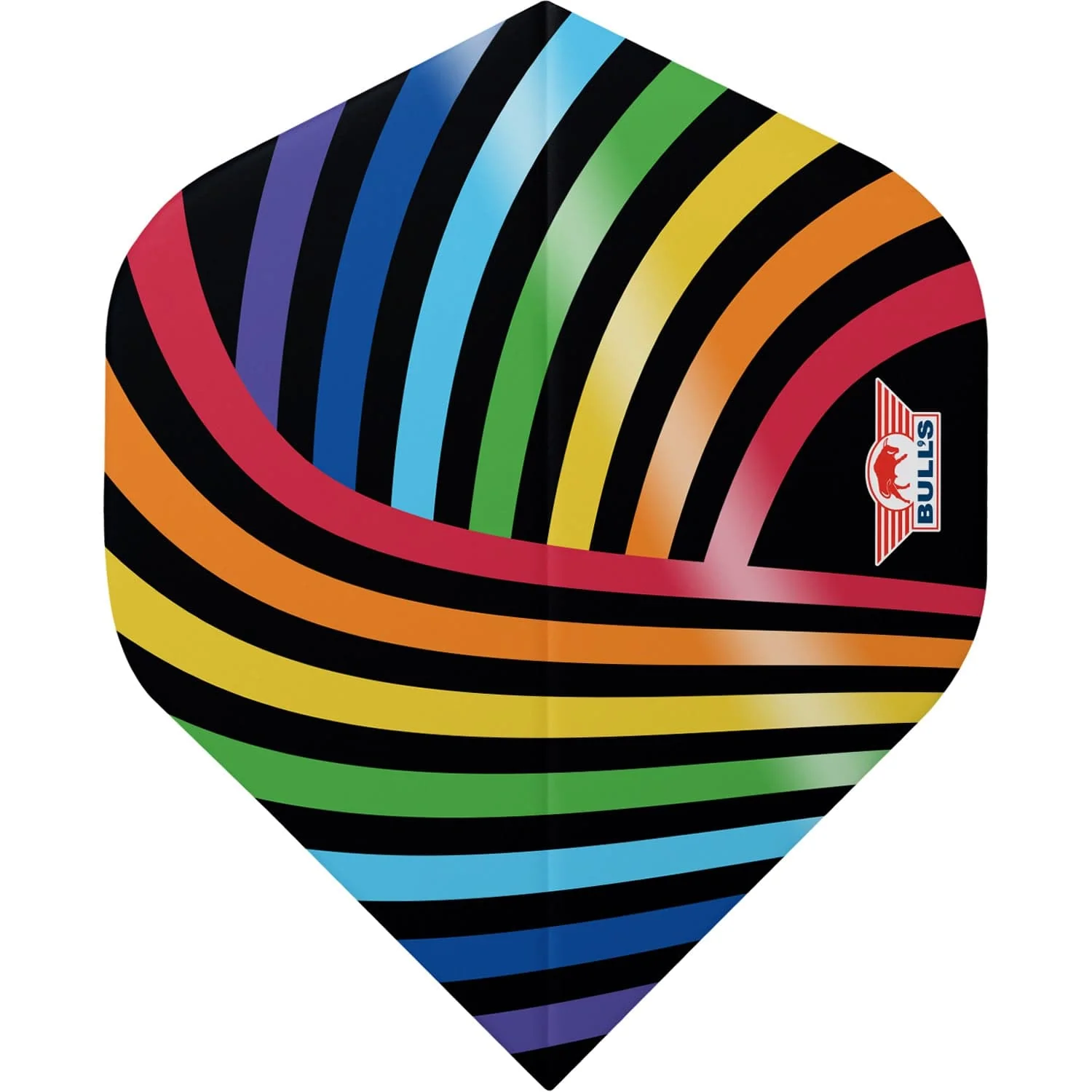 Bulls Powerflite Dart Flights - 100 - No2 - Std - Rainbow