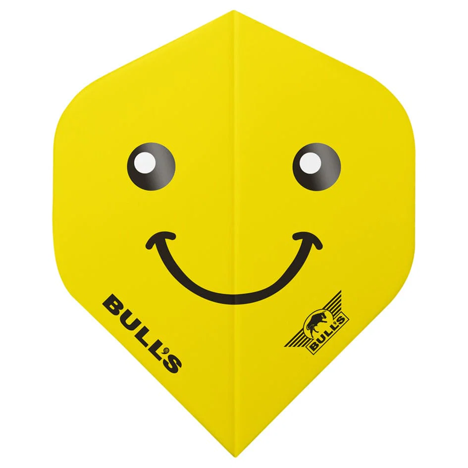 Bulls Powerflite Dart Flights - 100 - Std - Smiley