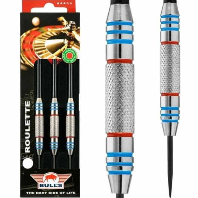 *Bulls Roulette Darts - Steel Tip Chromed Brass - Knurled