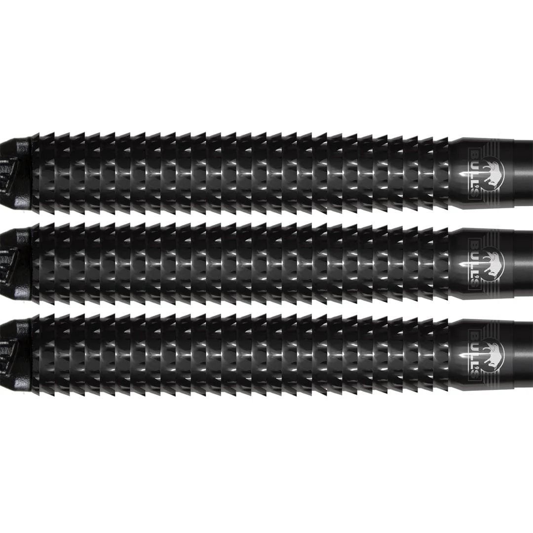 Bulls Shark Pro Black Darts - Soft Tip - 90% Tungsten - Image 2