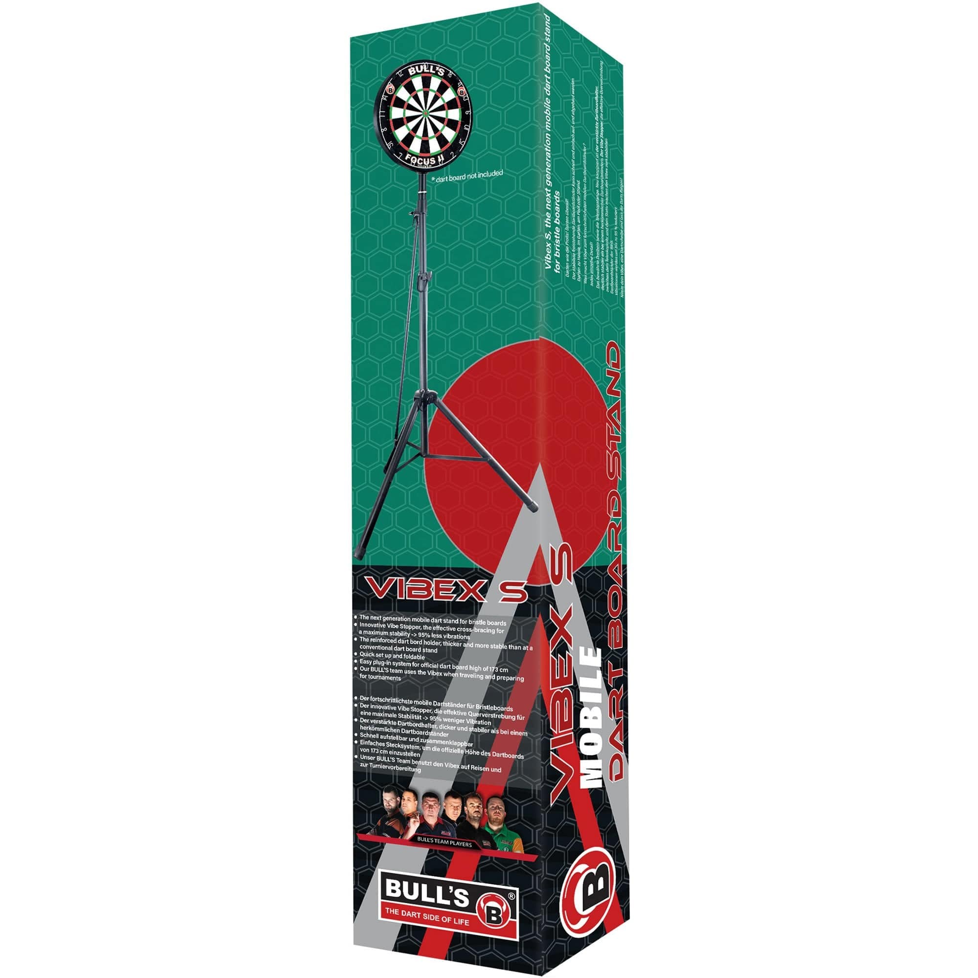 BULL'S Vibex S Mobile Dartstand - Mobile Travel Stand For Steel Tip Dartboards - Image 4