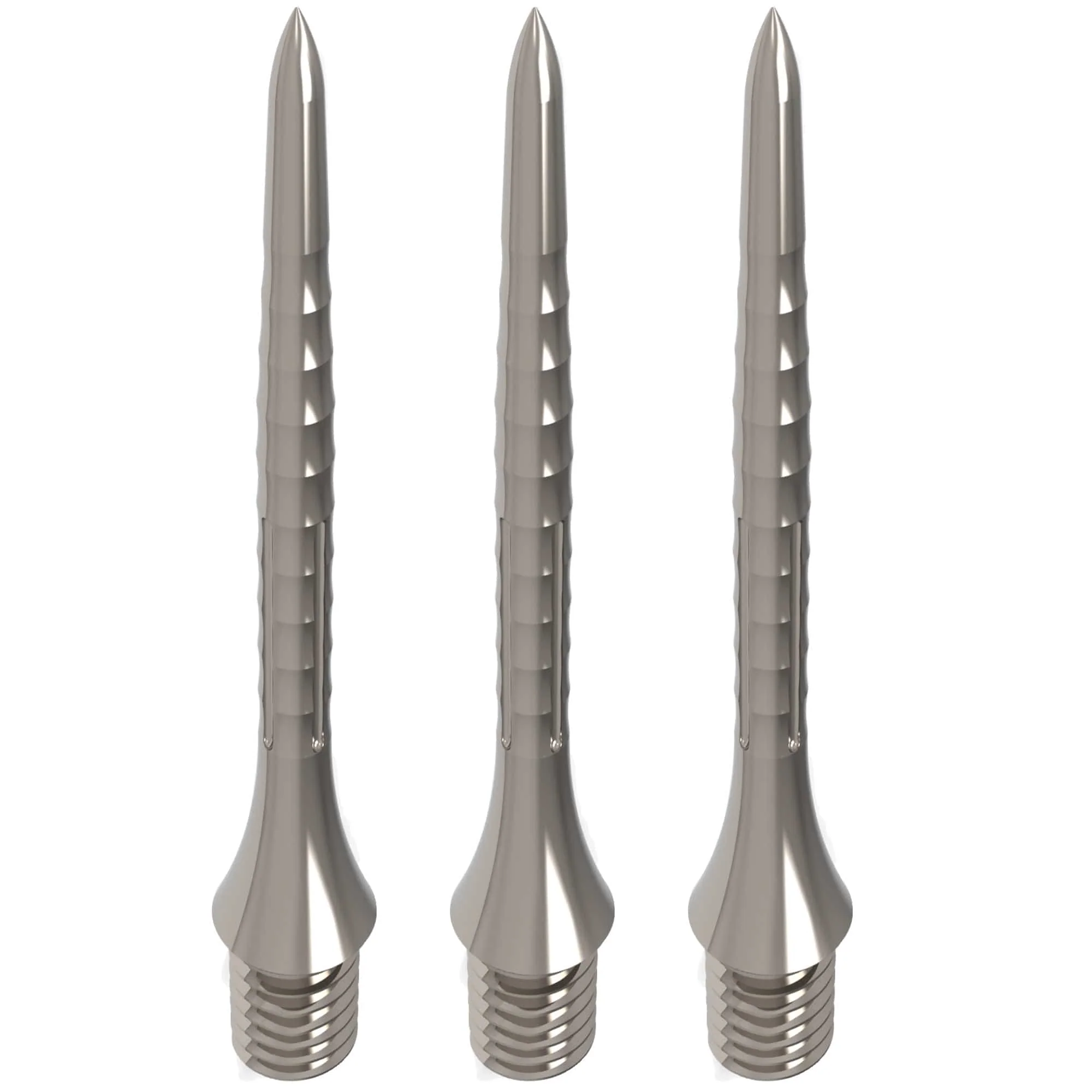 Caliburn Bamboo Conversion Points - Screw In - Soft Tip to Steel Tip - Silver - Image 4