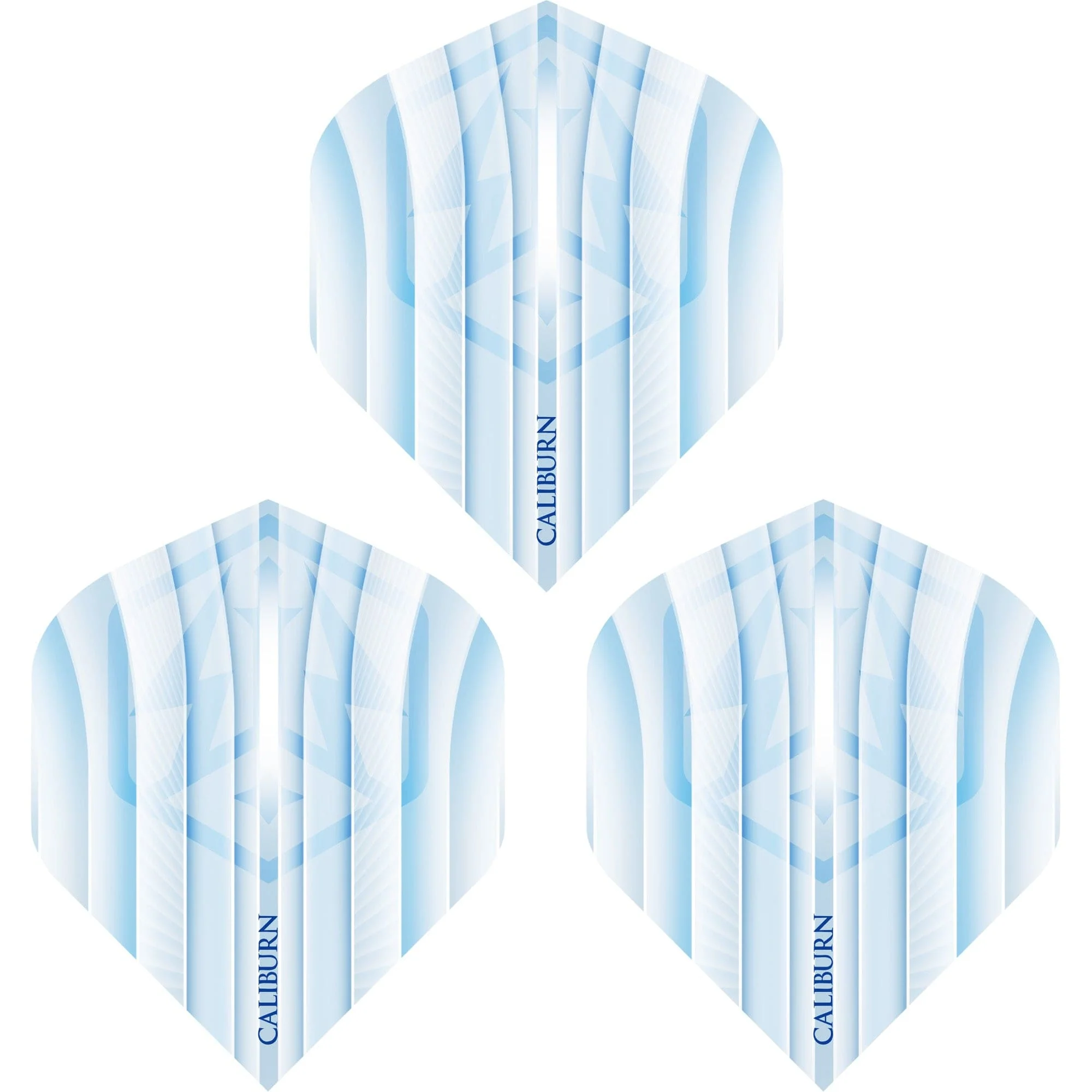 Caliburn Dart Flights - 100 Micron - Standard No2 - Ice Shadow