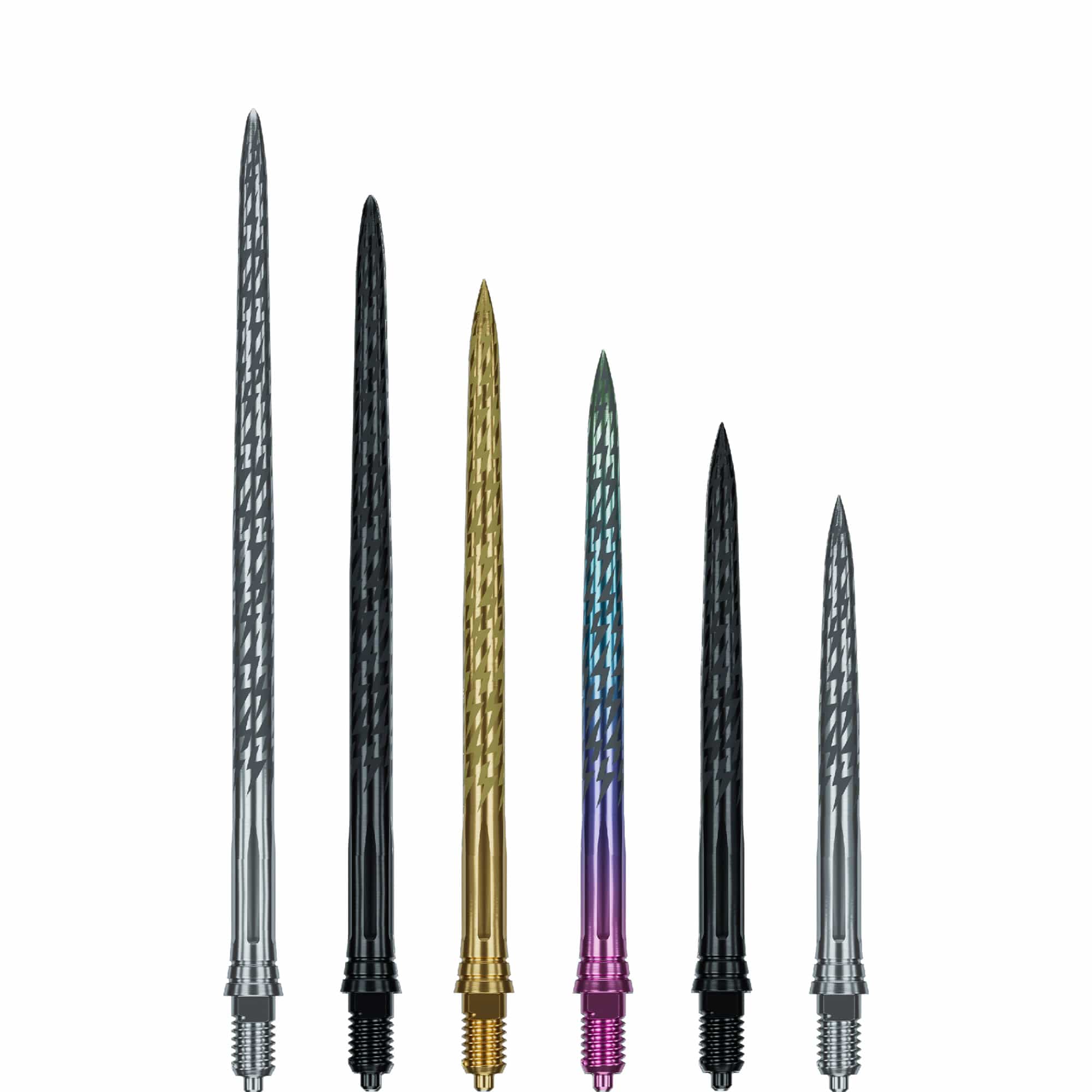 CALIBURN EZ-EVO Dart Points - Steel Tip - Laser Lightning