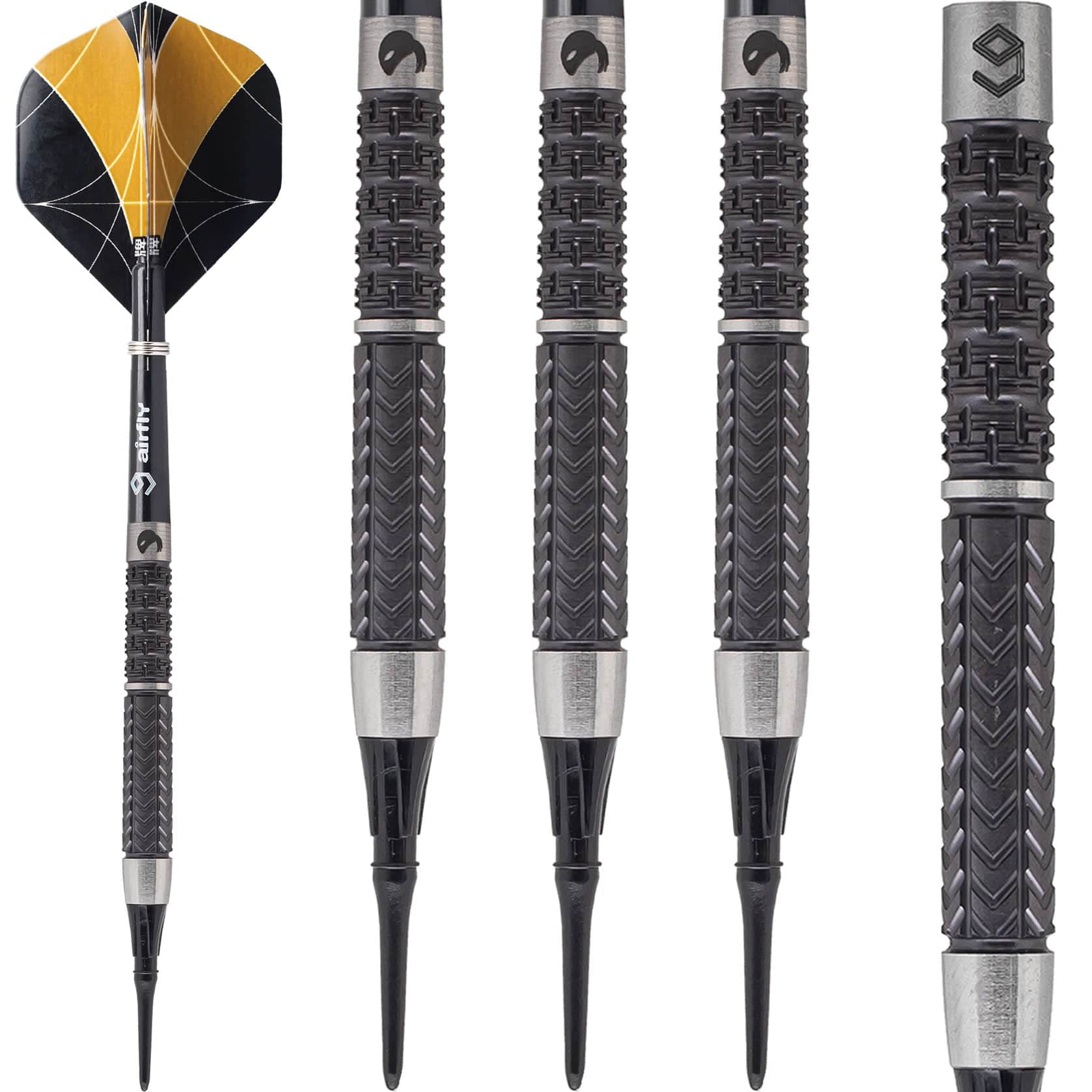 Caliburn Player Darts - Soft Tip - 95% - Black Titanium - ET II - Image 3