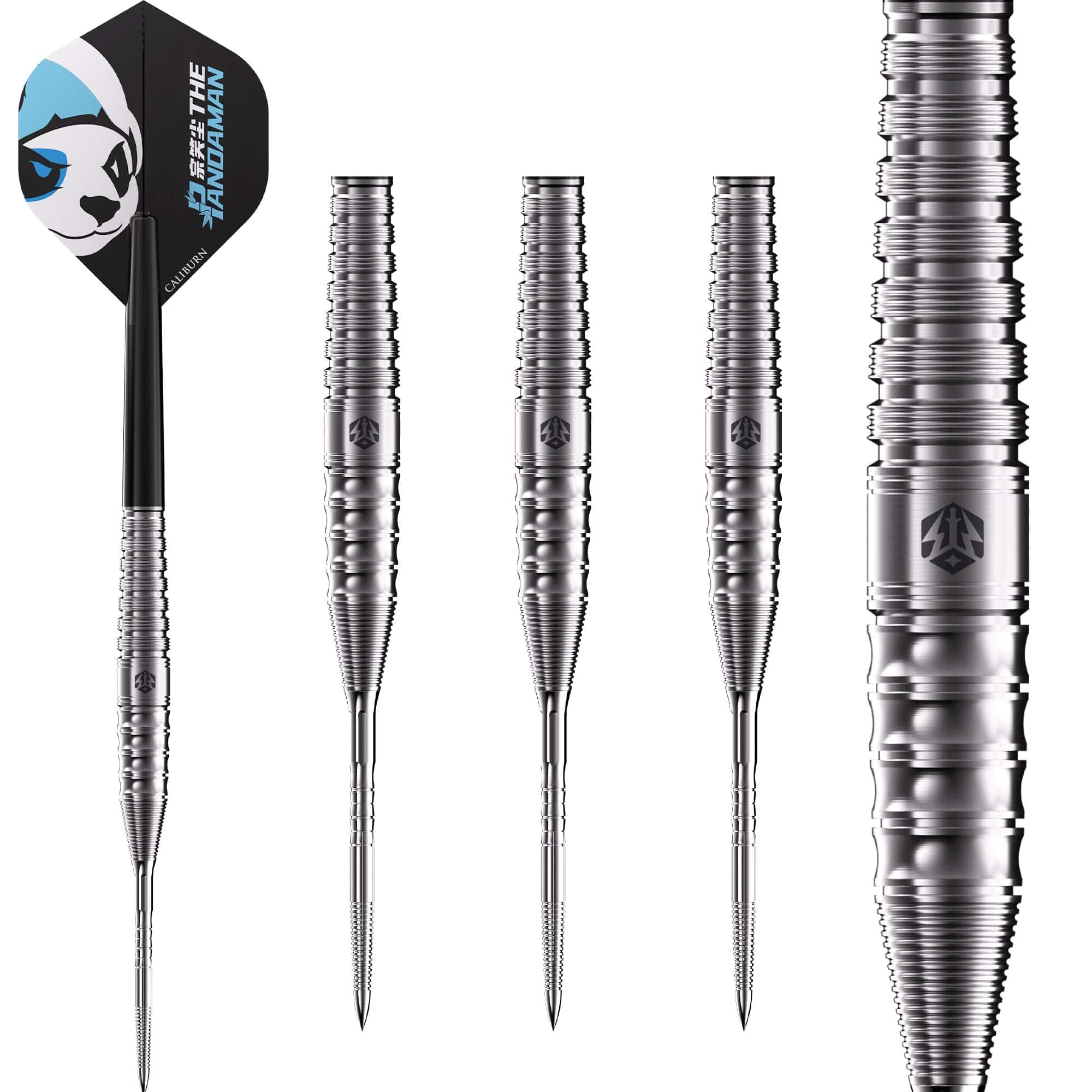 Caliburn Player Darts - Steel Tip - 90% Tungsten - The Pandaman - Essential - 23g - Image 2
