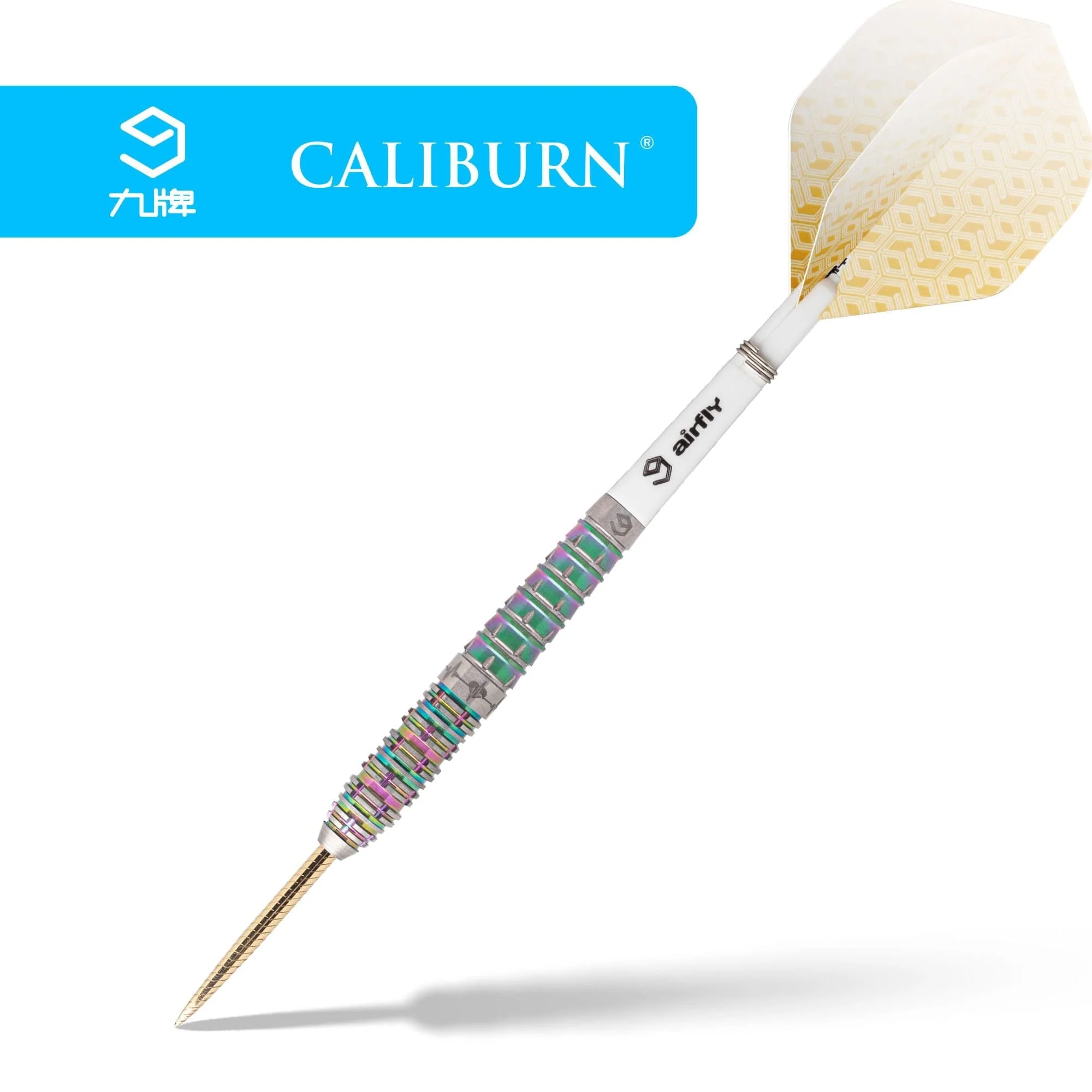 Caliburn Player Darts - Steel Tip - 95% - Rainbow Coating - Raine - Image 6