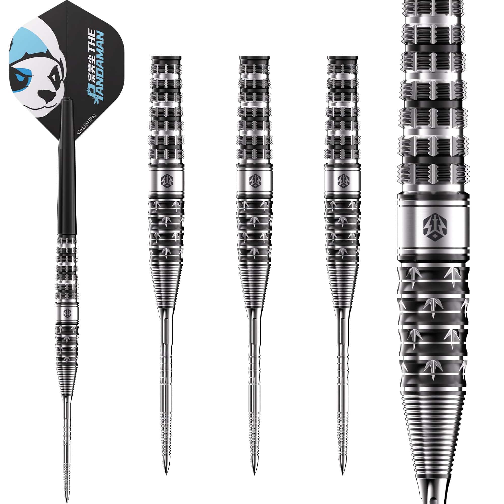 Caliburn Player Darts - Steel Tip - 95% Tungsten - The Pandaman - Advanced - Image 4
