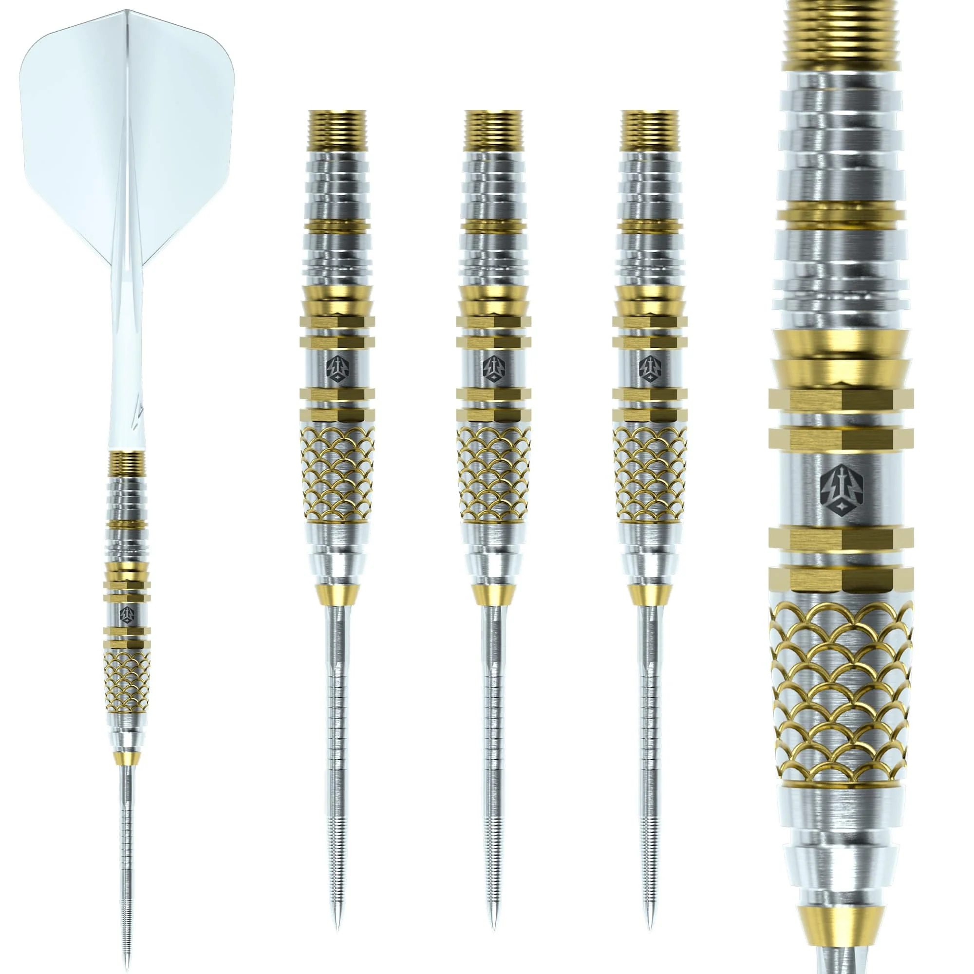 Caliburn Players Darts - Steel Tip - 90% Tungsten - Gold Spear - Image 2