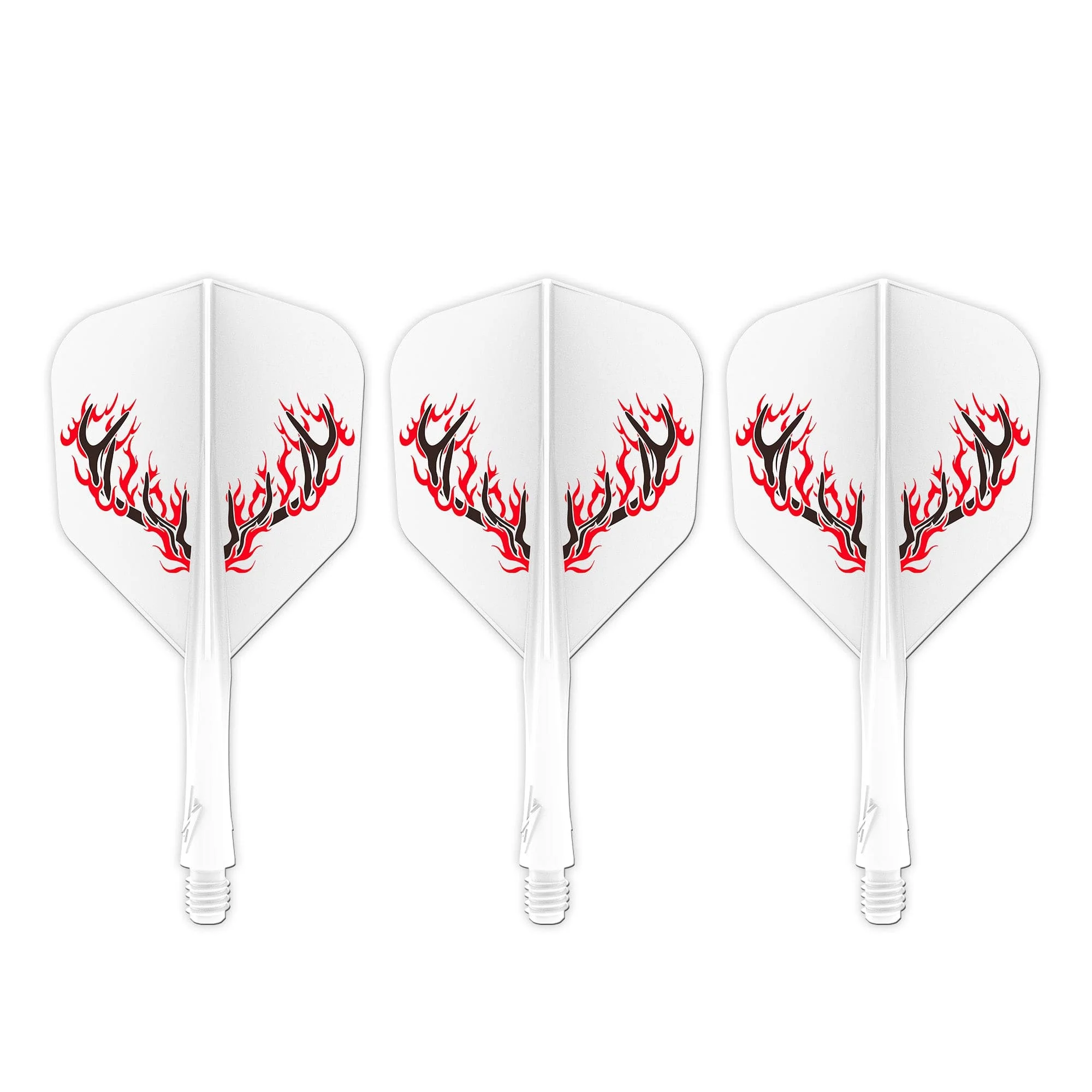 Caliburn SUP Dart Flights - Moulded Flight & Shaft - Standard No6 - Rynit - White - Image 4
