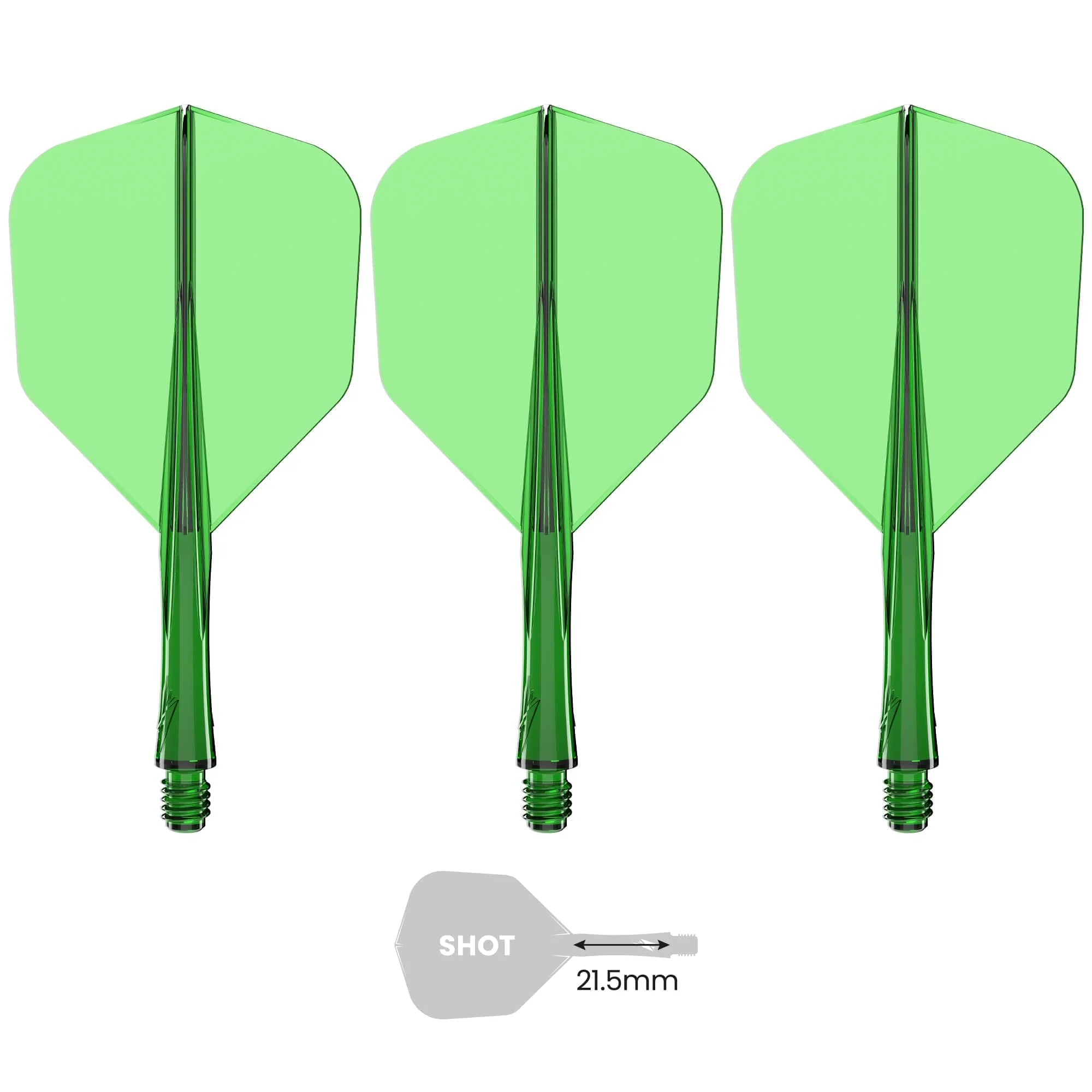 Caliburn SUP Flights - Moulded Flight & Shaft - Standard No6 - Image 18