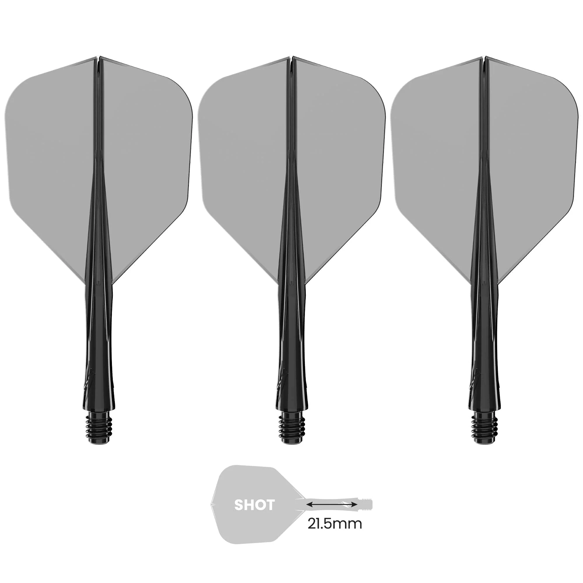 Caliburn SUP Flights - Moulded Flight & Shaft - Standard No6 - Image 3