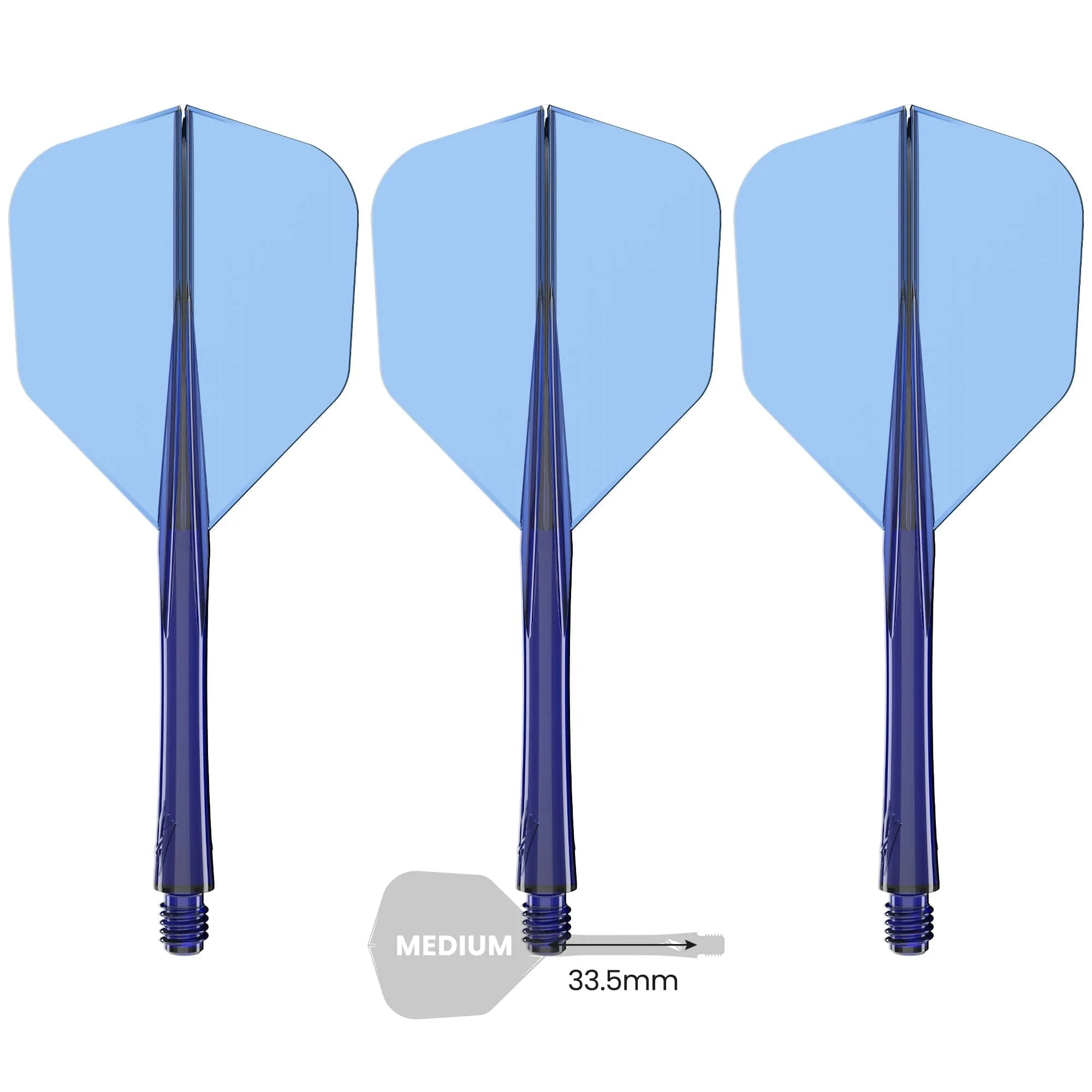 Caliburn SUP Flights - Moulded Flight & Shaft - Standard No6 - Image 5