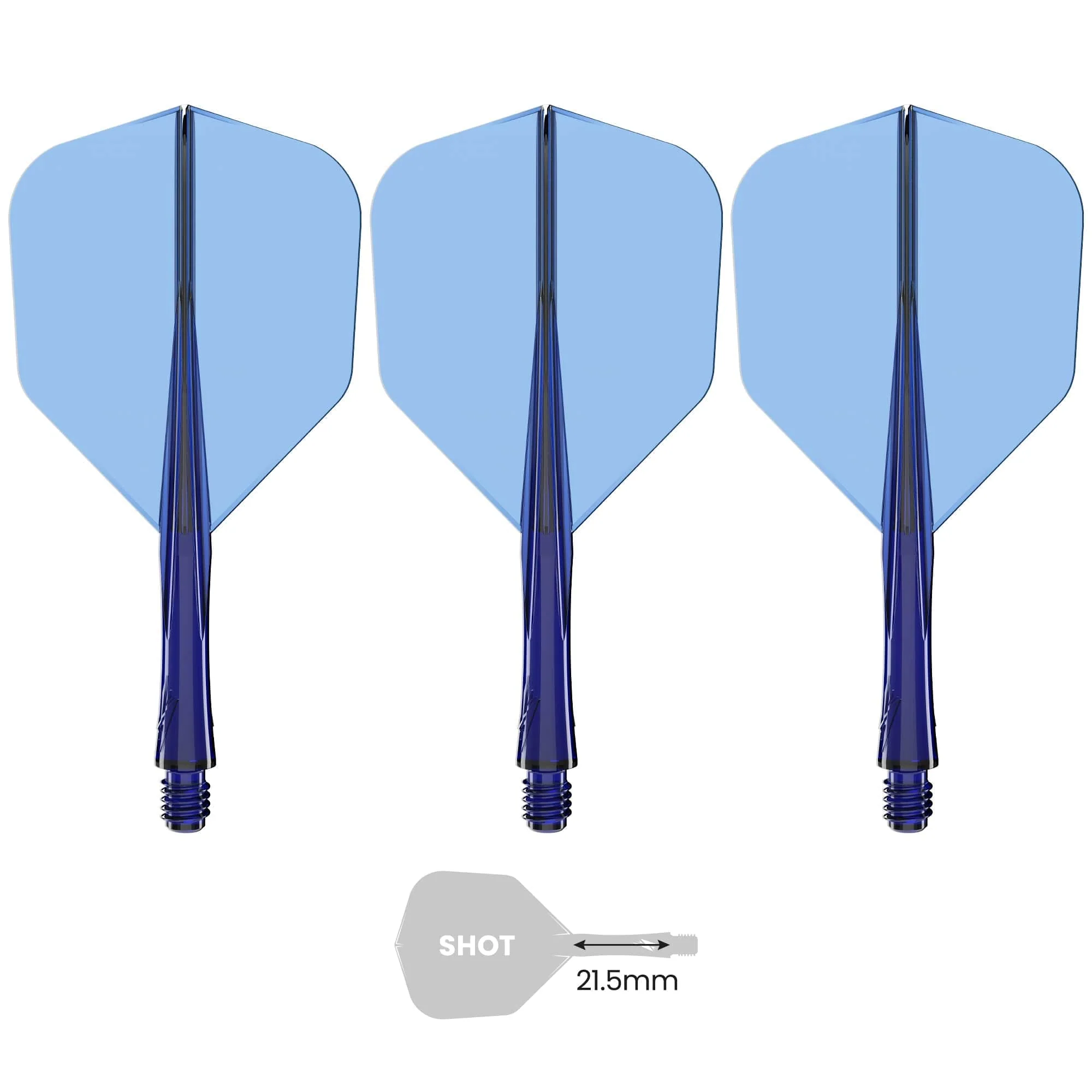 Caliburn SUP Flights - Moulded Flight & Shaft - Standard No6 - Image 6