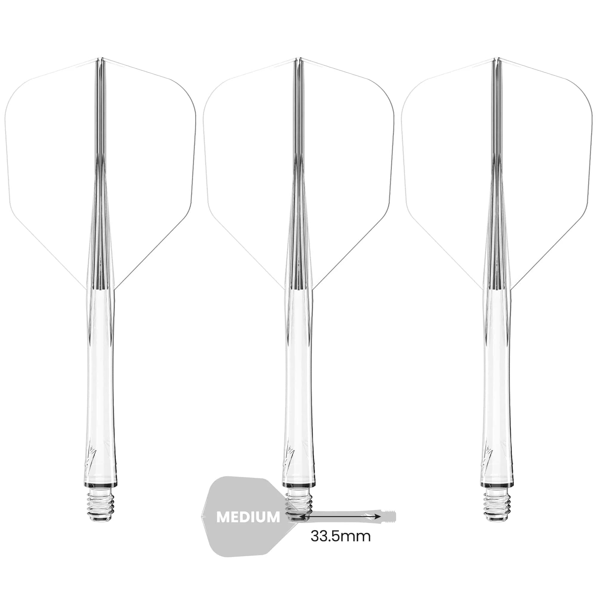 Caliburn SUP Flights - Moulded Flight & Shaft - Standard No6 - Image 8