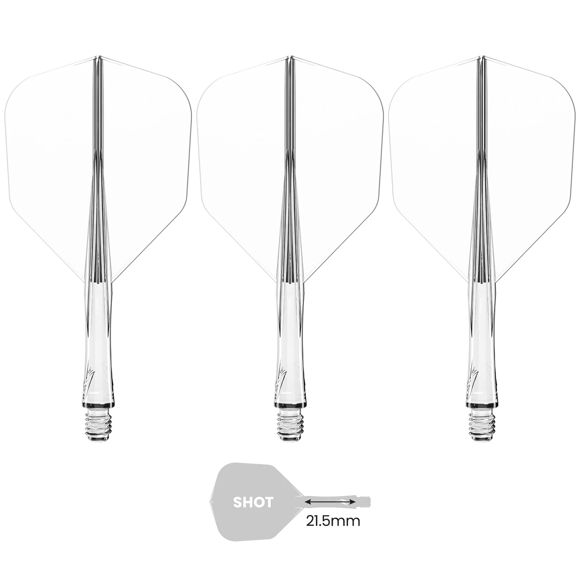 Caliburn SUP Flights - Moulded Flight & Shaft - Standard No6 - Image 9
