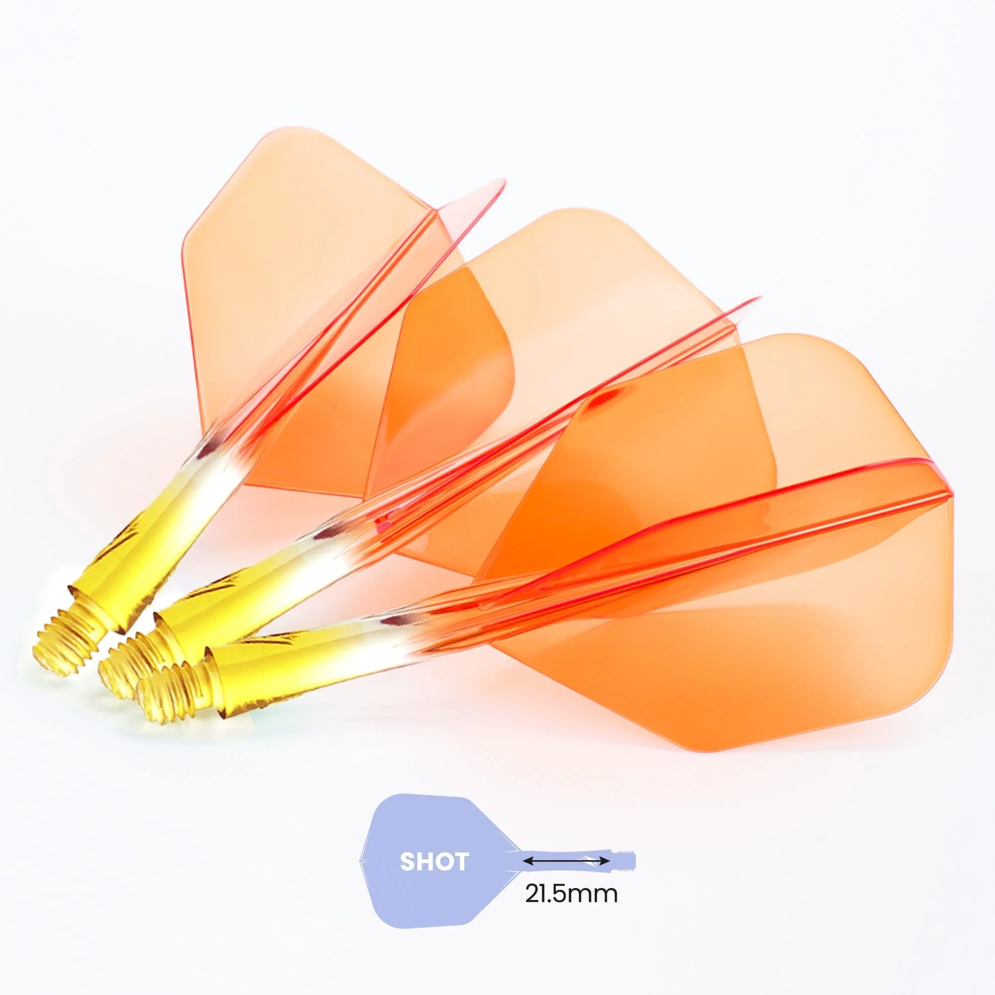Caliburn SUP Flights - Moulded Flight & Shaft - Standard No6 - Two Tone - Image 12