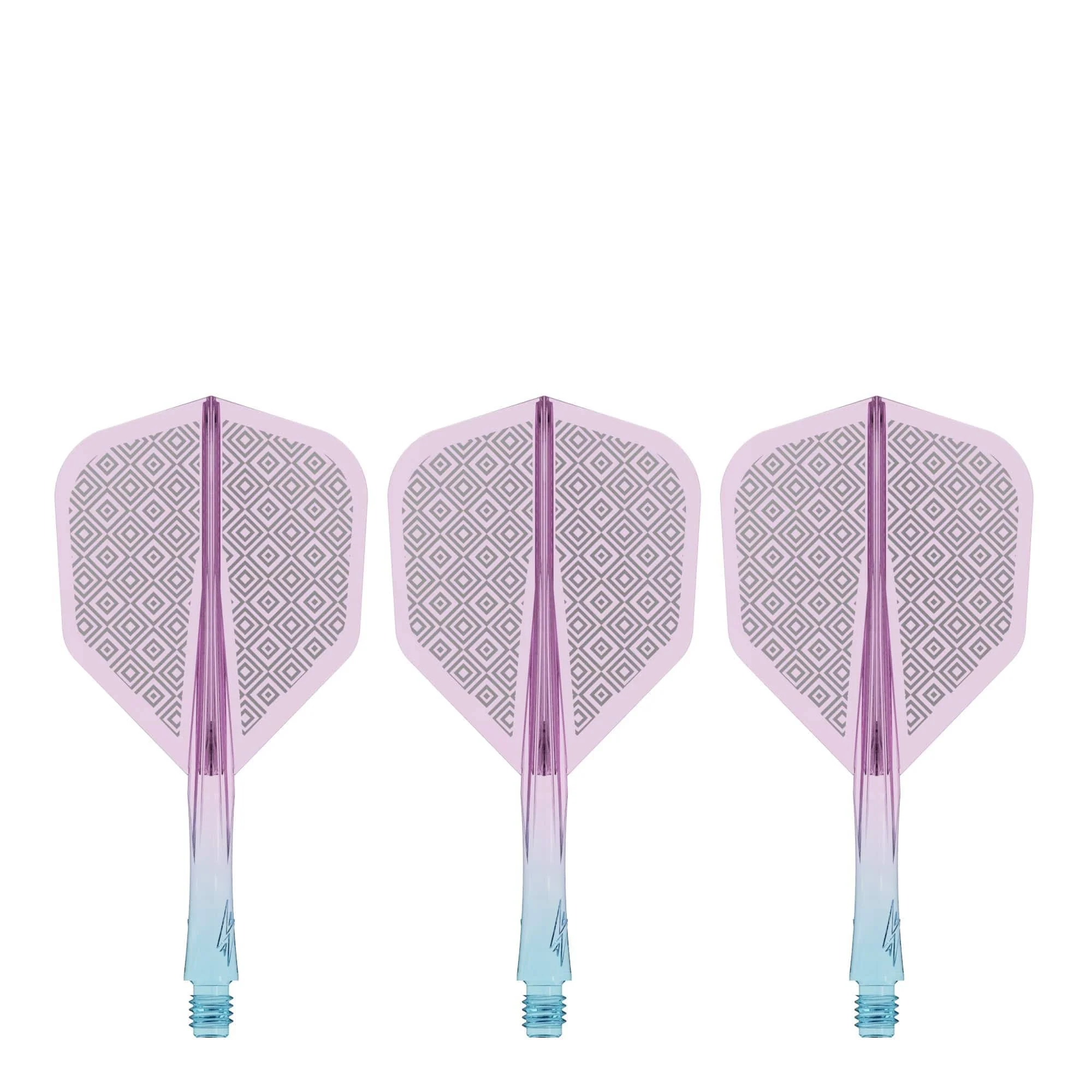 Caliburn SUP Flights - Moulded Shaft and Flight -  Standard No6 - Block - Blue & Purple - Image 2