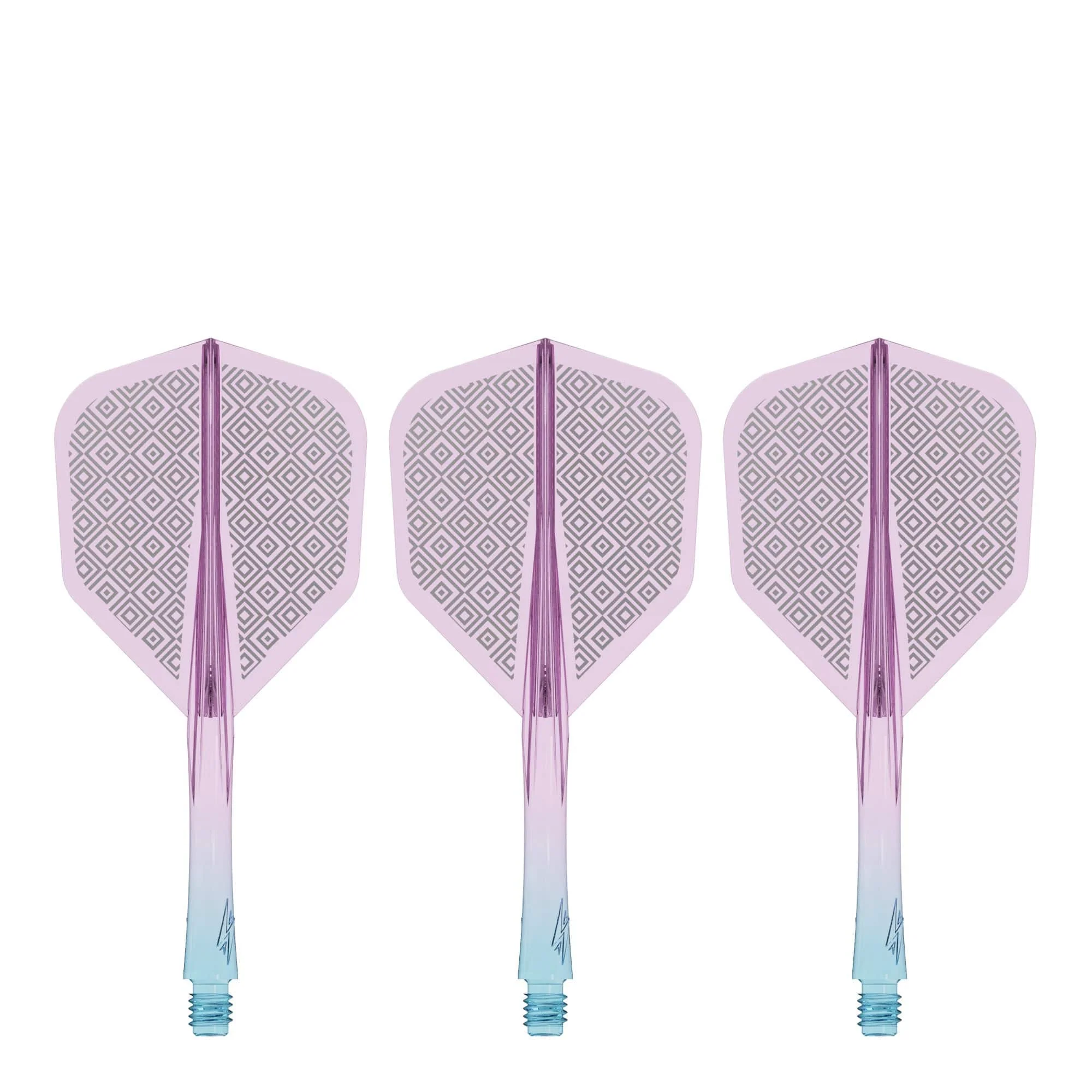 Caliburn SUP Flights - Moulded Shaft and Flight -  Standard No6 - Block - Blue & Purple - Image 3