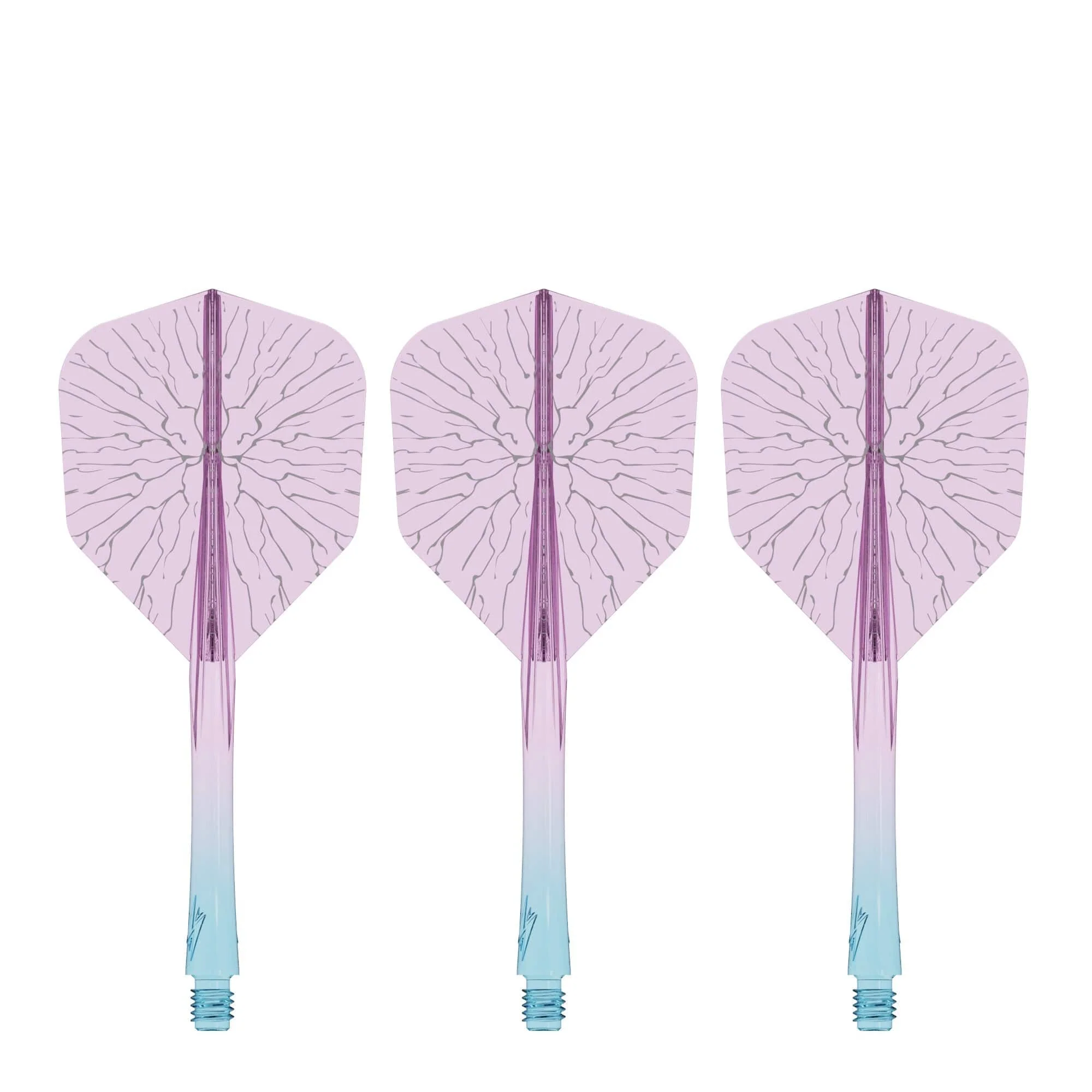 Caliburn SUP Flights - Moulded Shaft and Flight -  Standard No6 - Crack - Blue & Purple - Image 4
