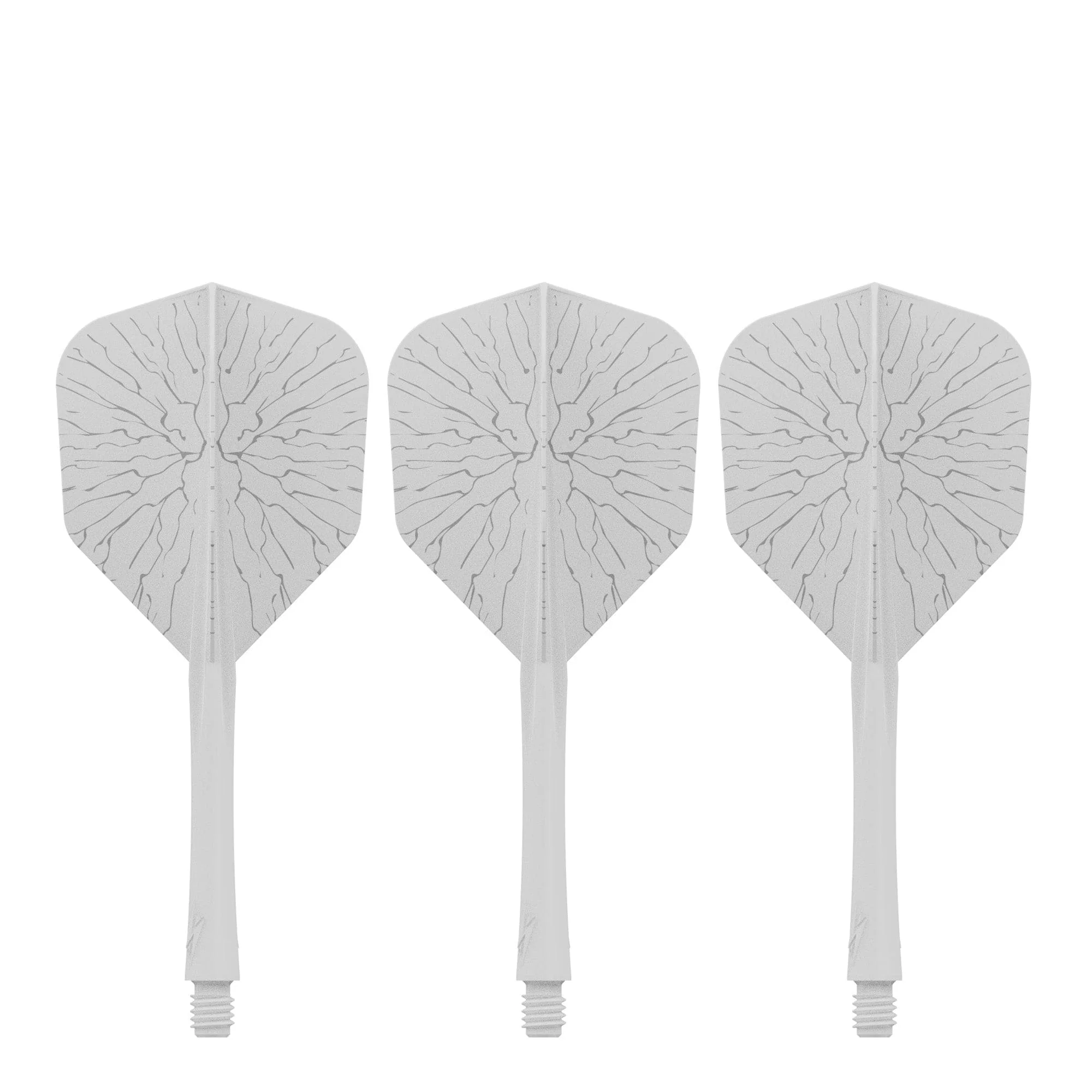 Caliburn SUP Flights - Moulded Shaft and Flight - Standard No6 - Crack - White - Image 4