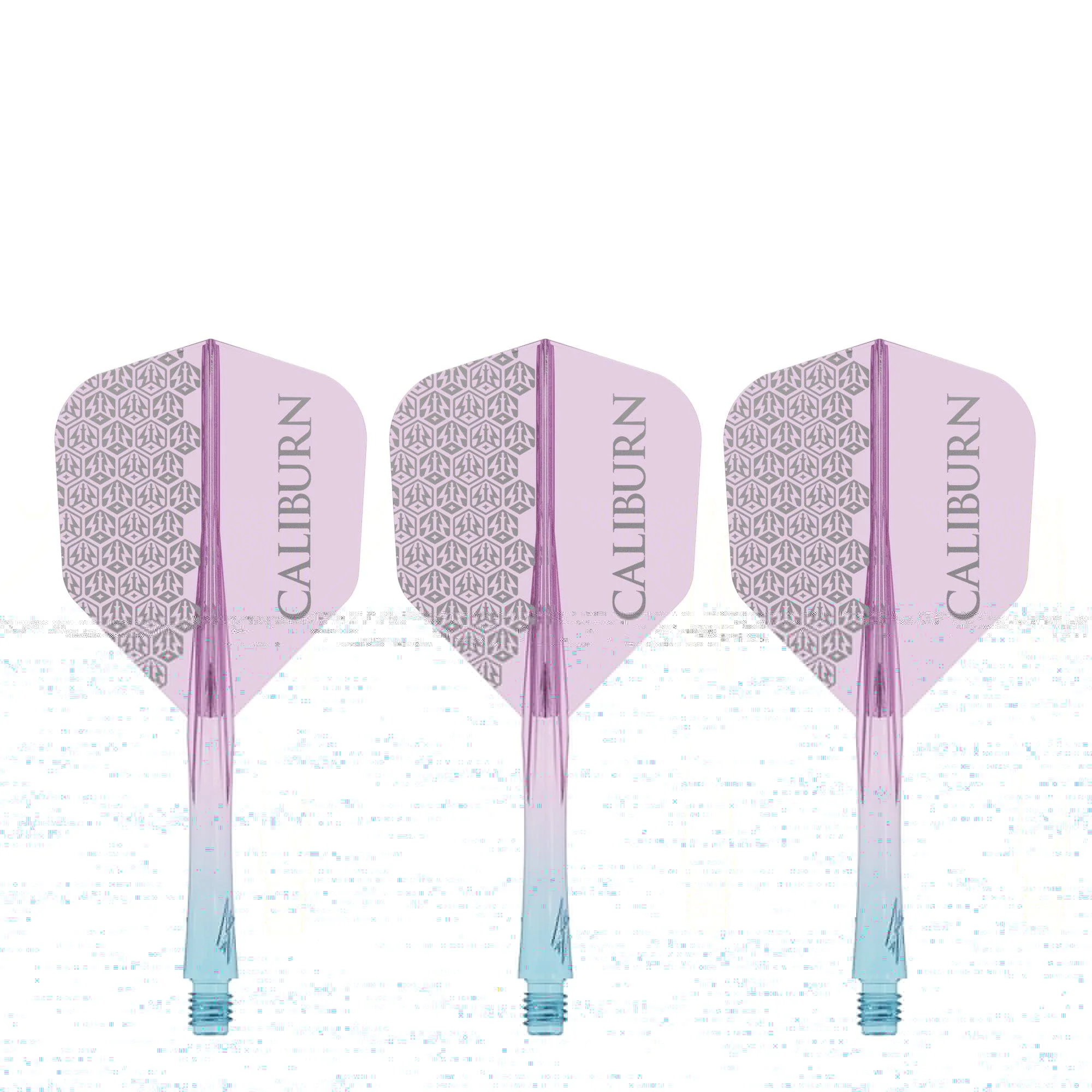 Caliburn SUP Flights - Moulded Shaft and Flight -  Standard No6 - Logo - Blue & Purple - Image 3