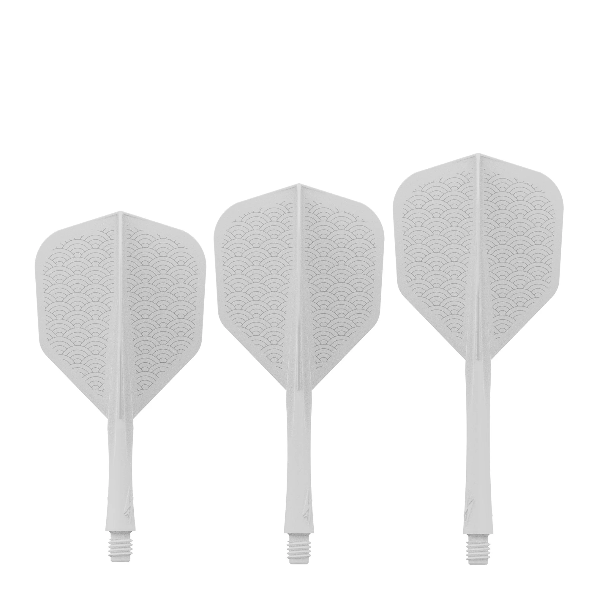 Caliburn SUP Flights - Moulded Shaft and Flight - Standard No6 - Waves - White